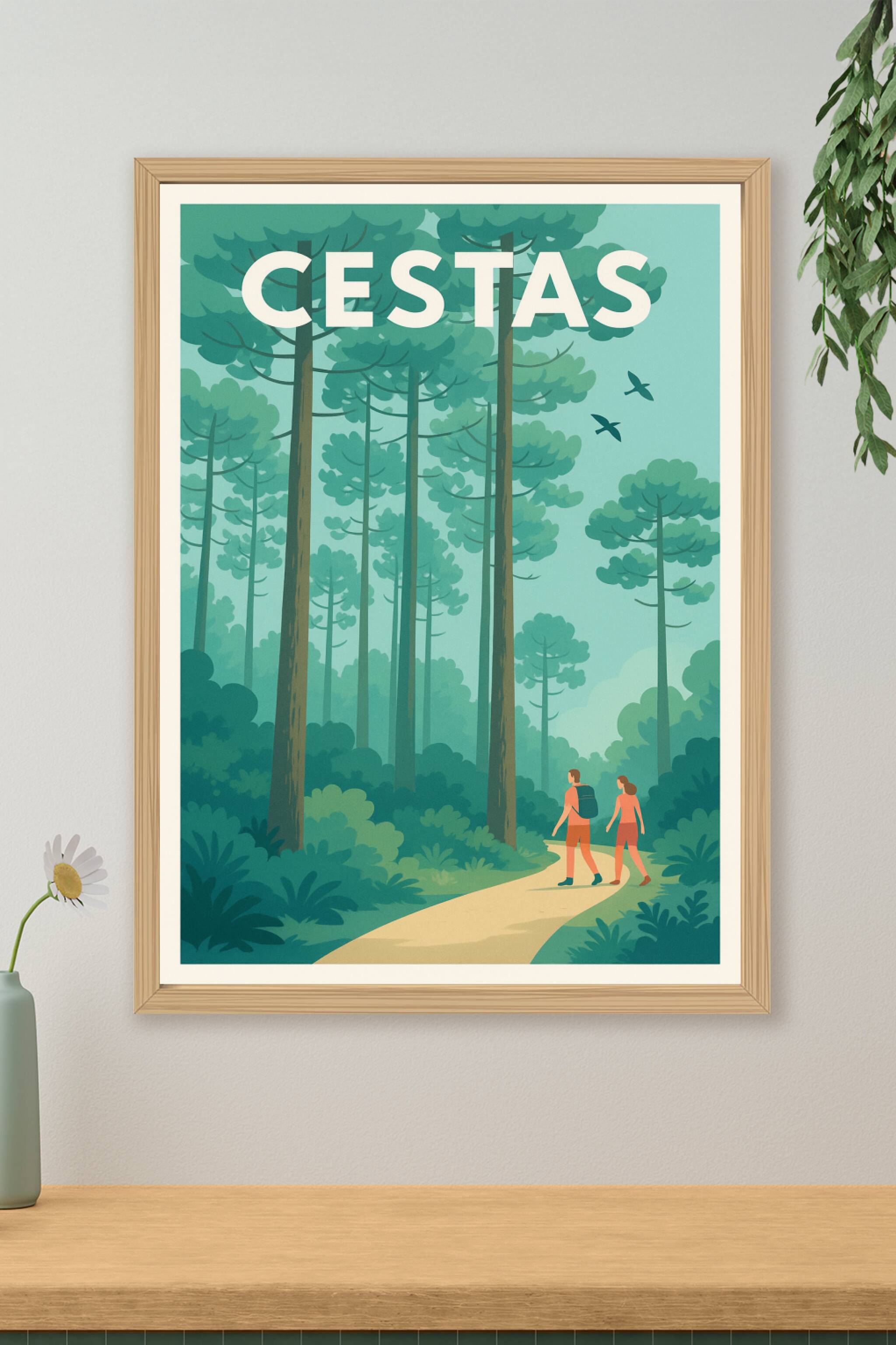 Affiche de Cestas - Évadez-vous en pleine nature