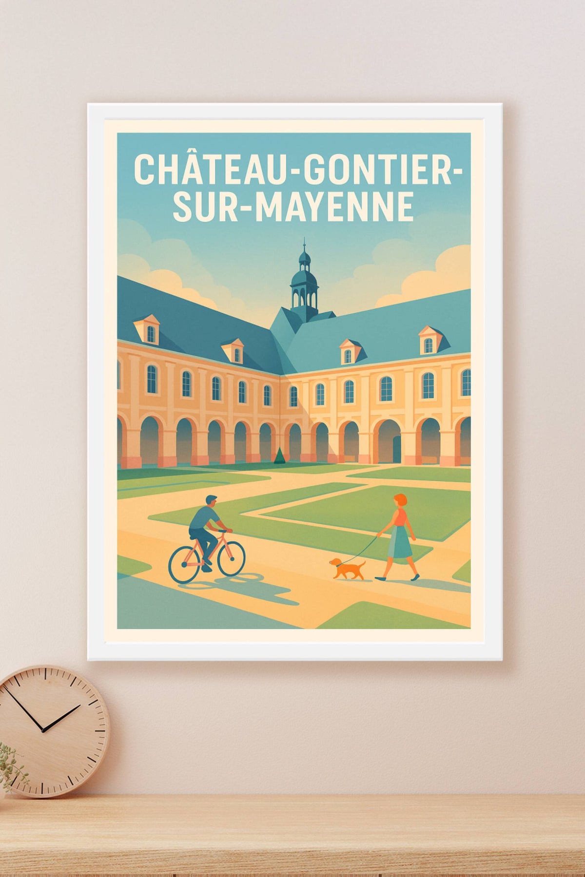 Affiche de Château-Gontier-sur-Mayenne - L'élégance classique au cœur de la ville
