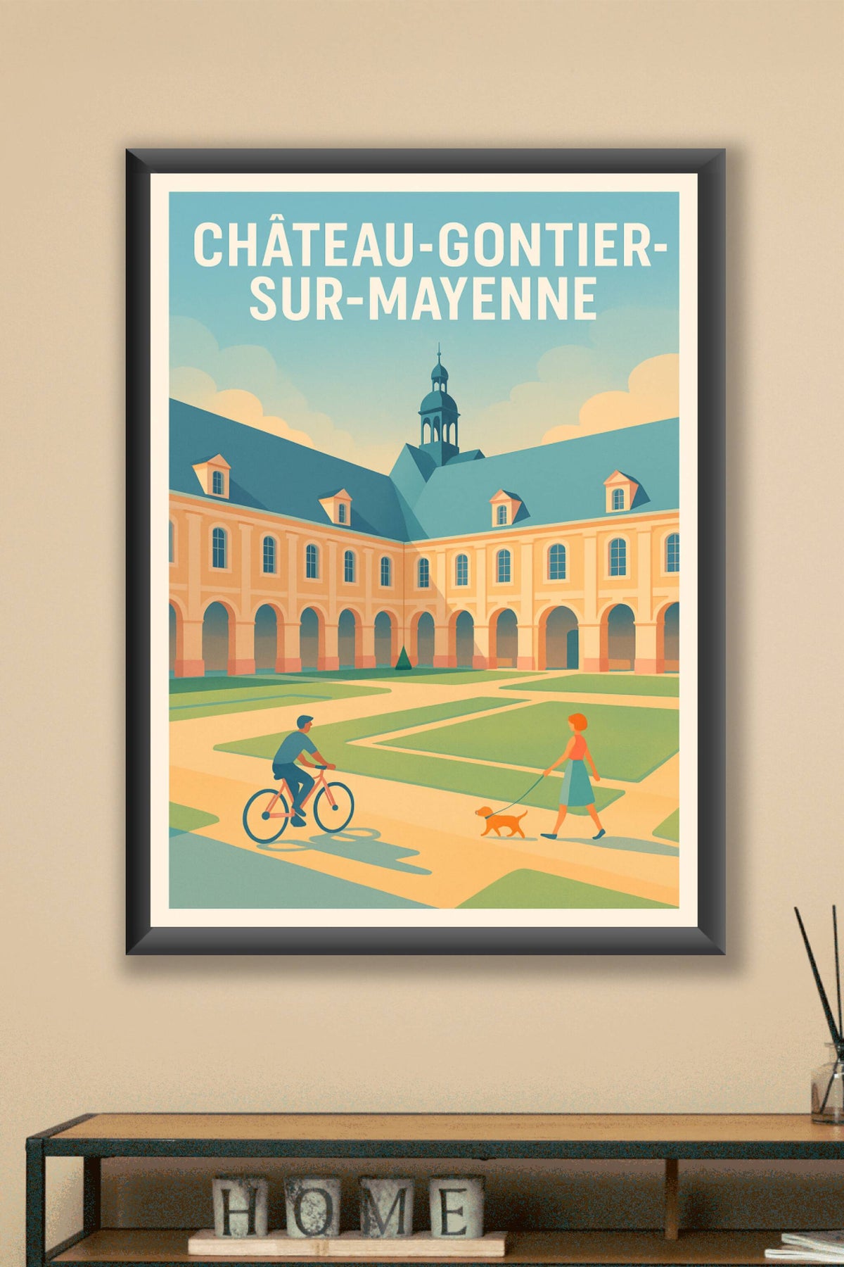 Affiche de Château-Gontier-sur-Mayenne - L'élégance classique au cœur de la ville