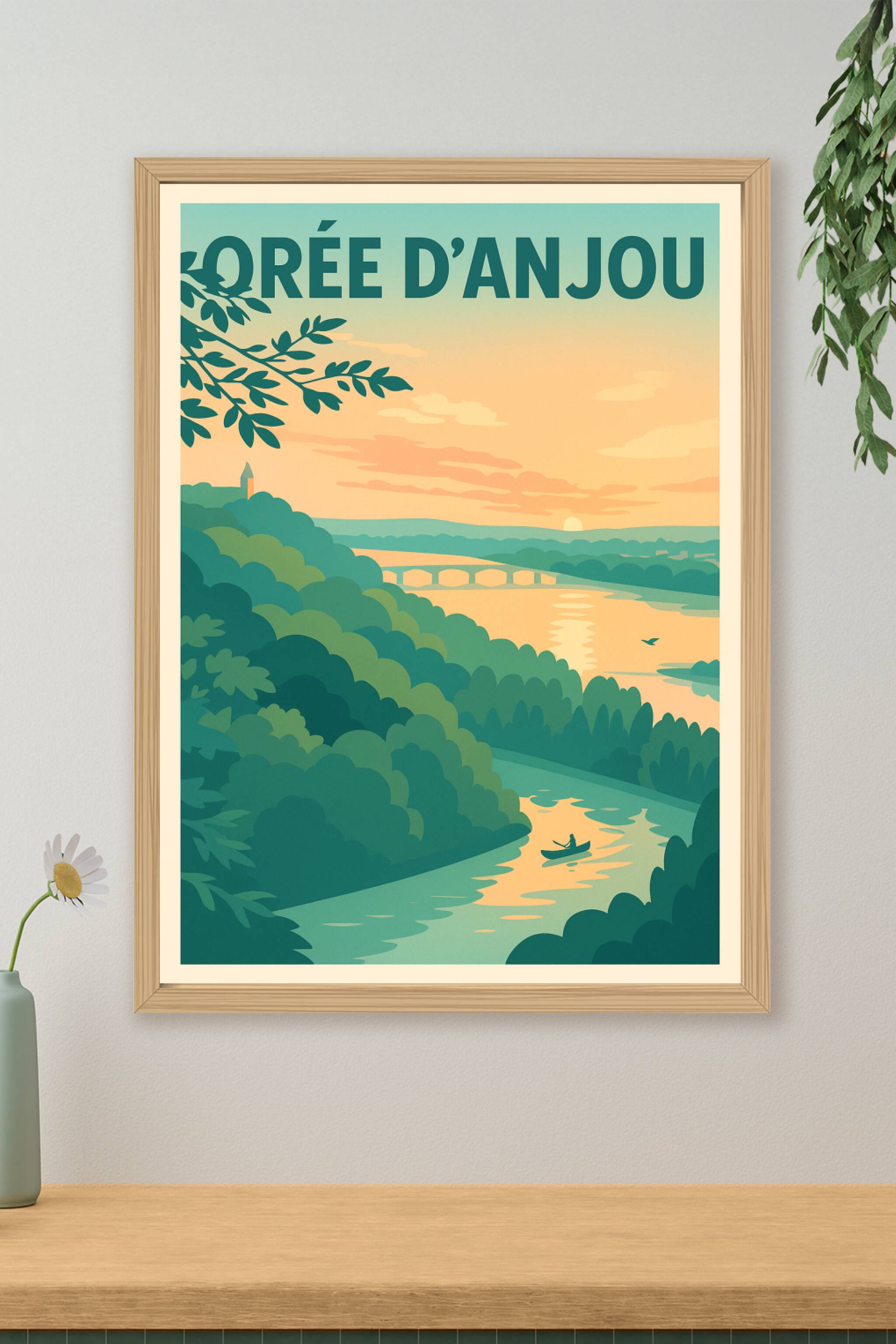 Affiche de Orée d'Anjou - Tranquillité au fil de l'eau