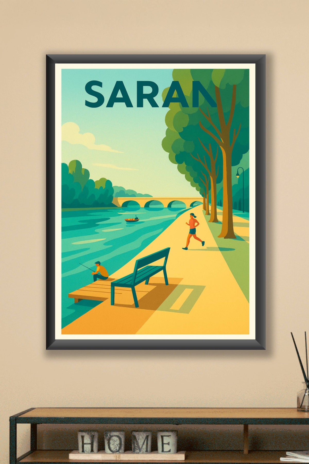 Affiche de Saran - Sérénité au bord de l'eau