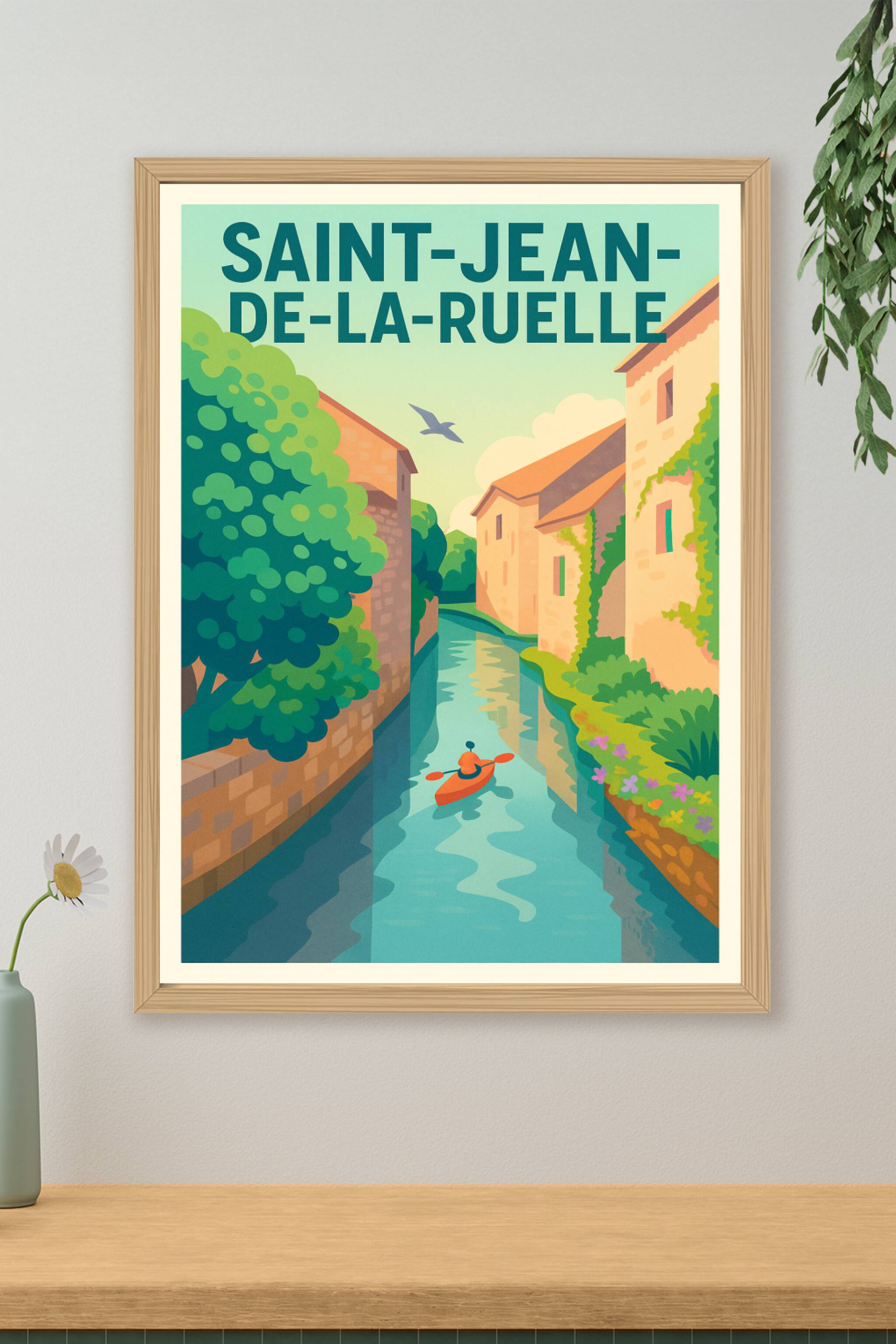Affiche de Saint-Jean-de-la-Ruelle - Sérénité au fil de l'eau