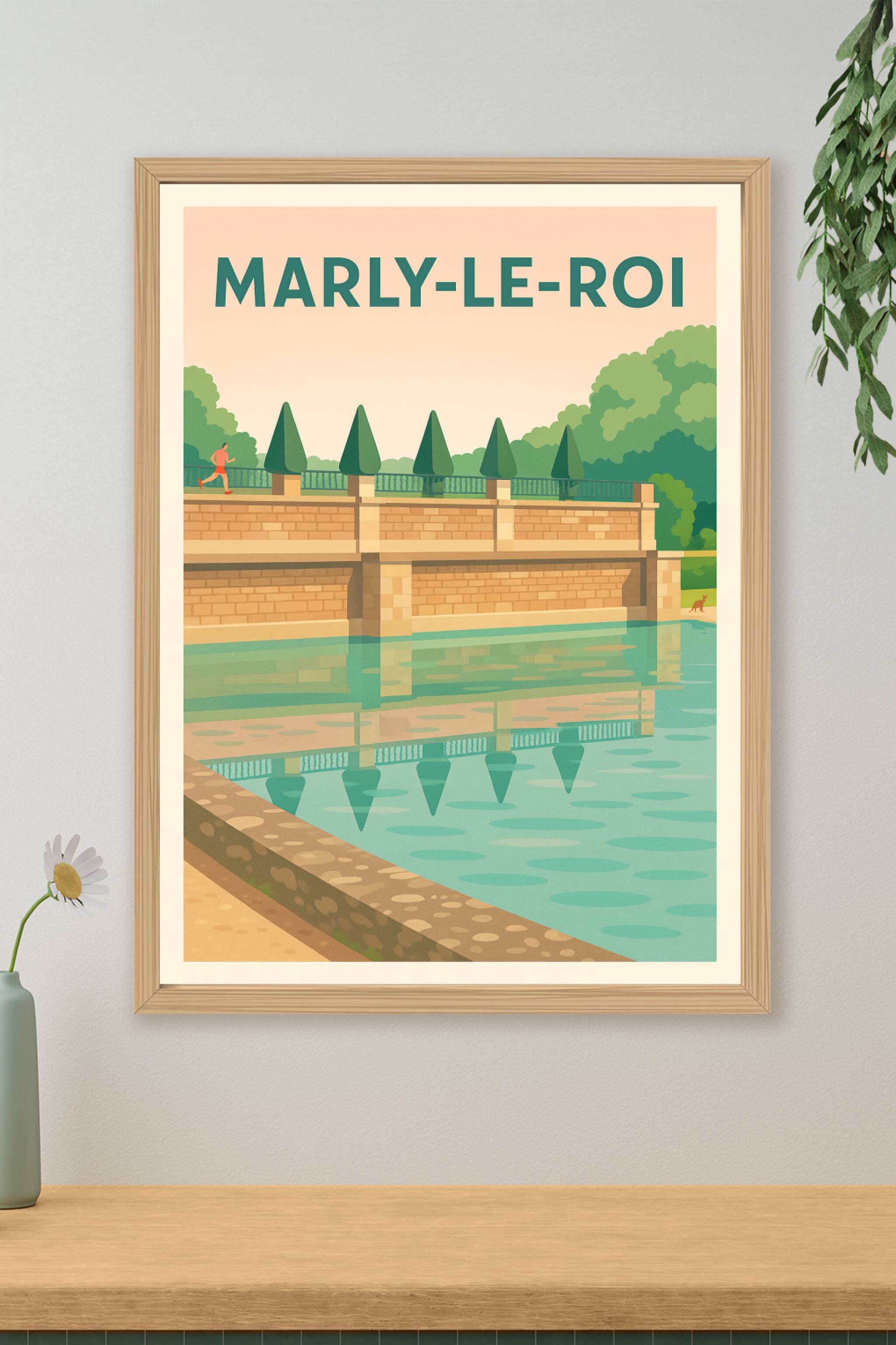 Affiche de Marly-le-Roi - Élégance paisible au bord de l'eau