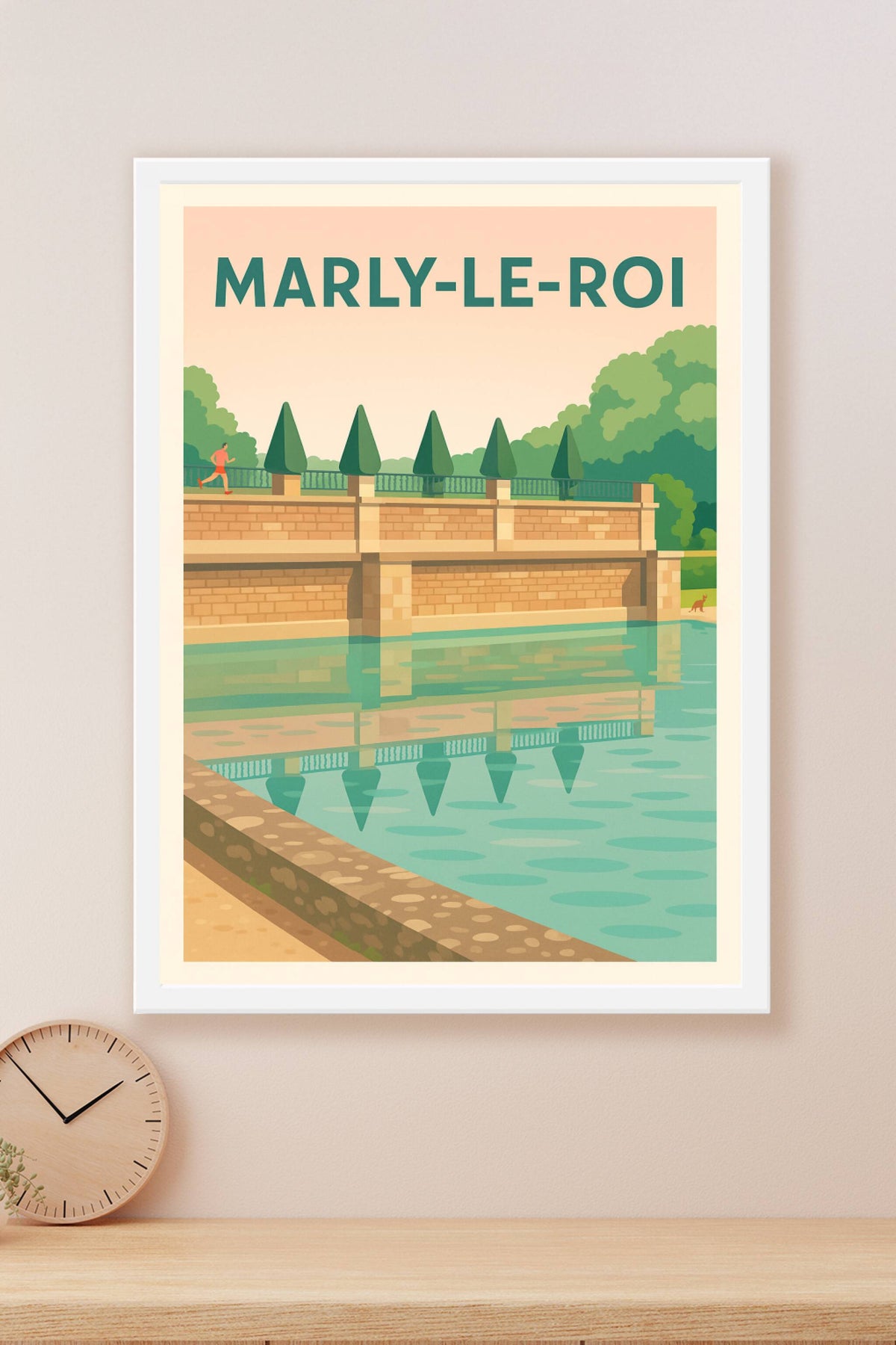 Affiche de Marly-le-Roi - Élégance paisible au bord de l'eau
