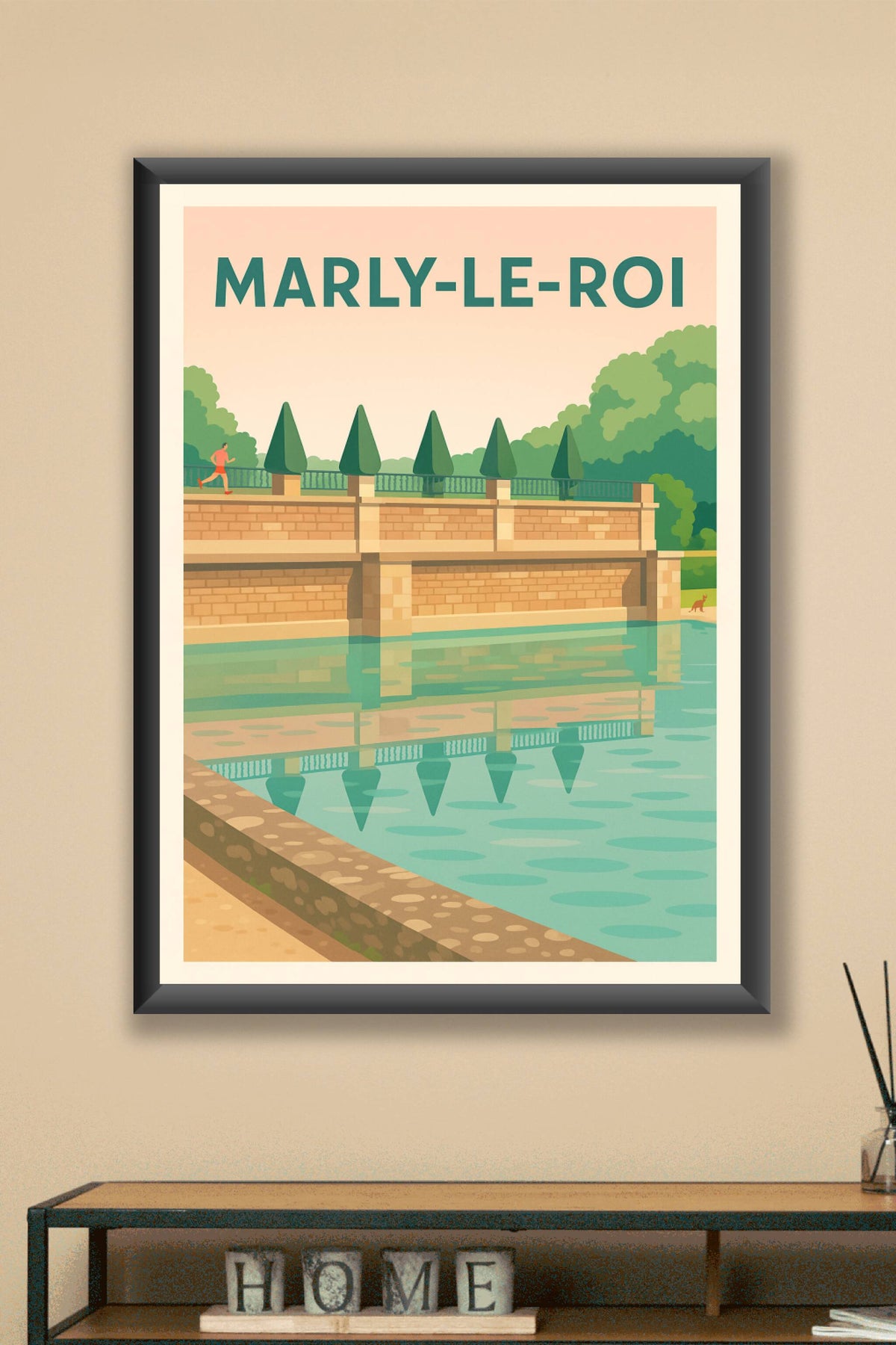 Affiche de Marly-le-Roi - Élégance paisible au bord de l'eau