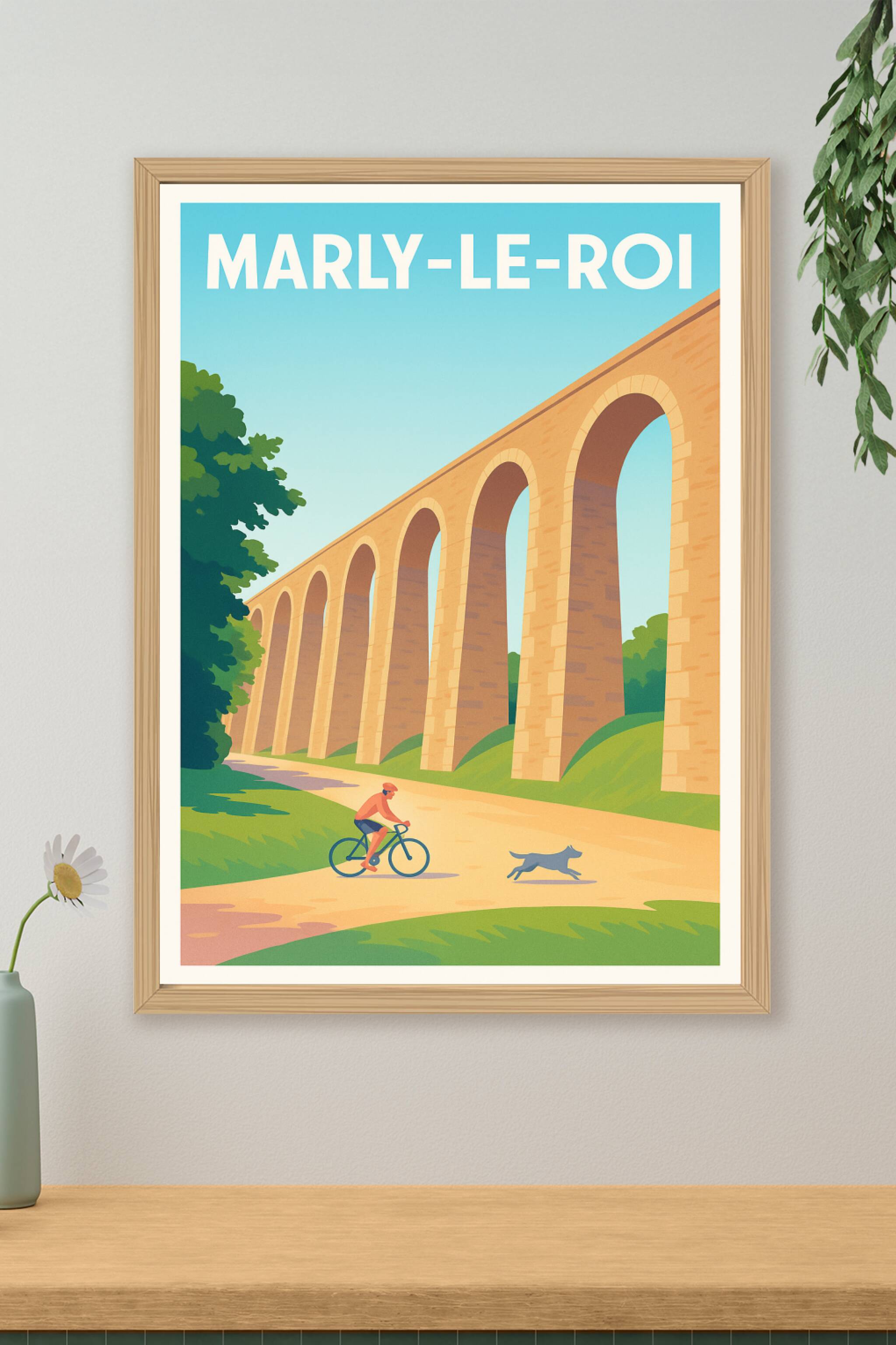 Affiche de Marly-le-Roi - Évasion et Nature sous l'Aqueduc