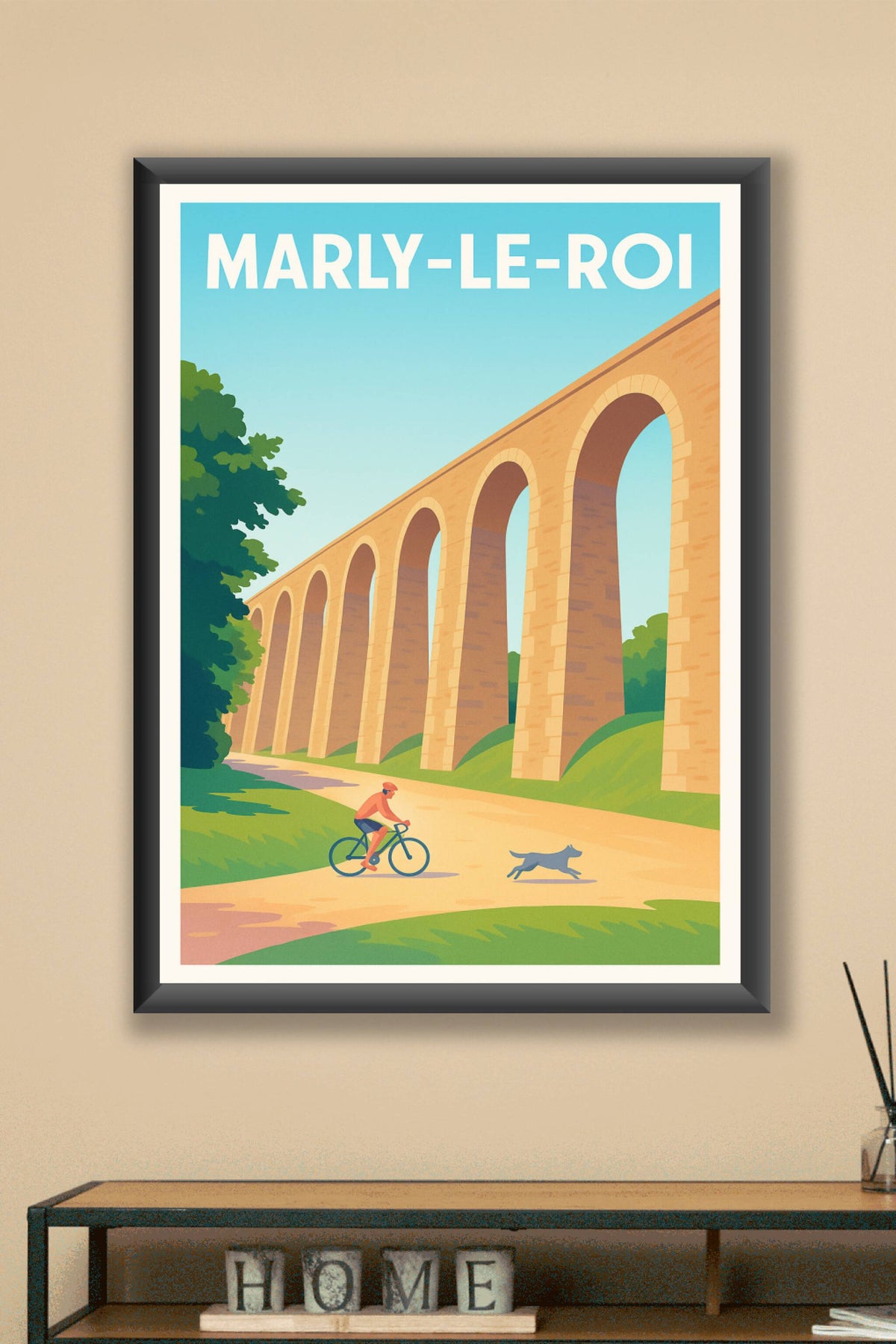 Affiche de Marly-le-Roi - Évasion et Nature sous l'Aqueduc
