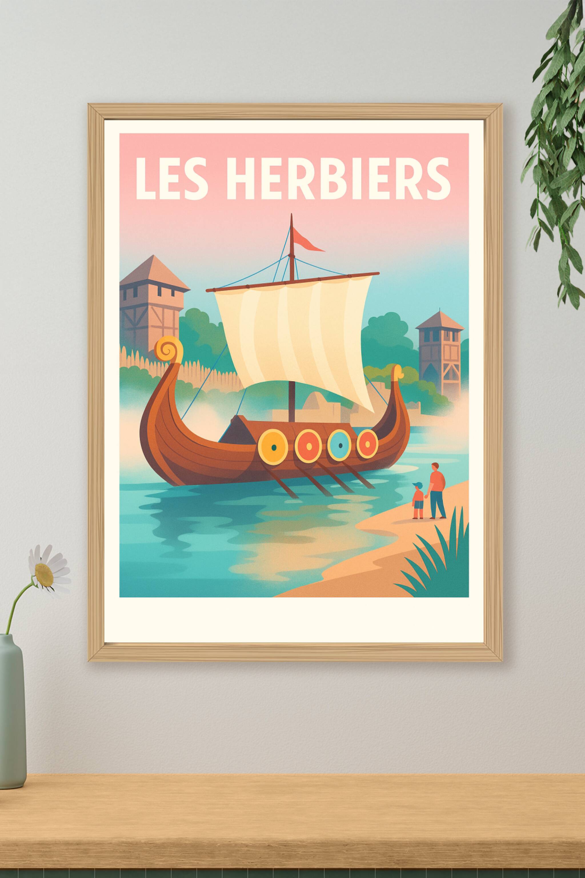 Affiche de Les Herbiers - Voyage au temps des drakkars