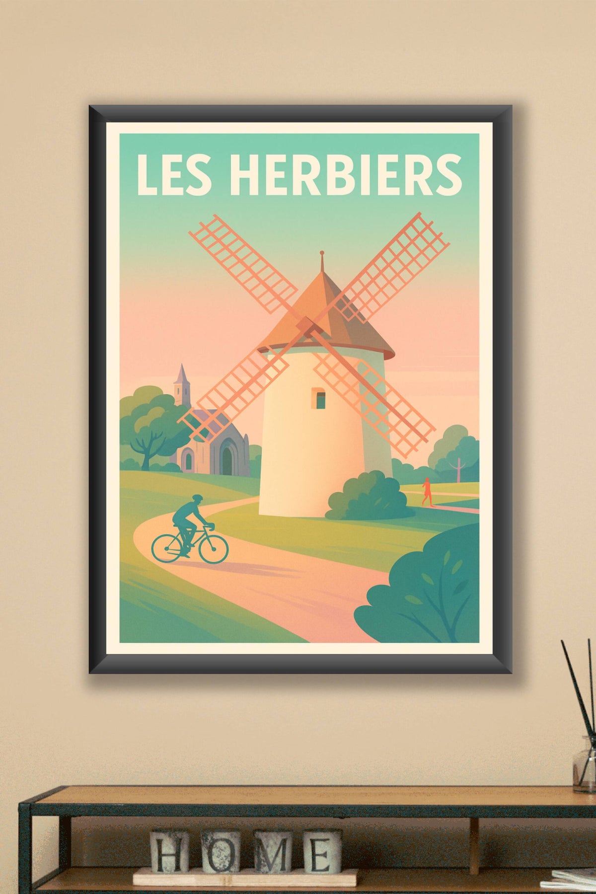 Affiche de Les Herbiers - Douceur et nature au moulin emblématique