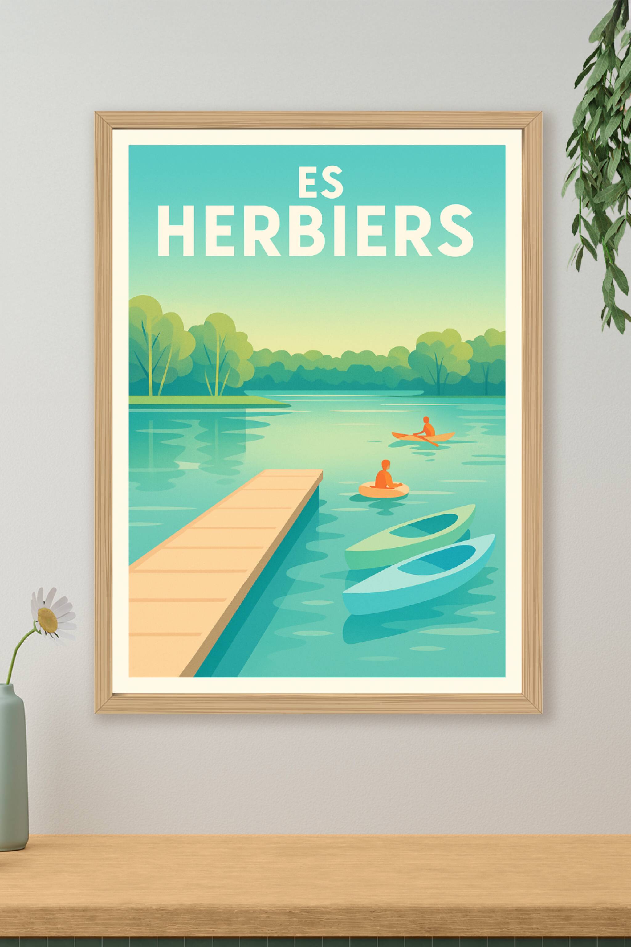 Affiche de Es Herbiers - Évasion aquatique et nature paisible