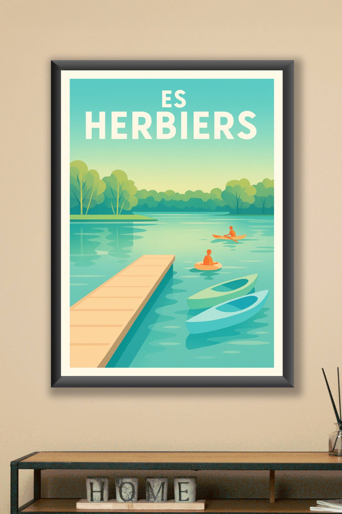 Affiche de Es Herbiers - Évasion aquatique et nature paisible