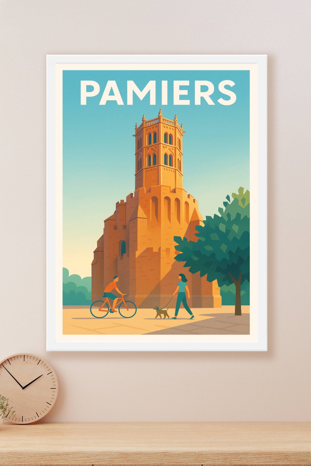 Affiche de Pamiers - L'élégance historique au cœur de la ville