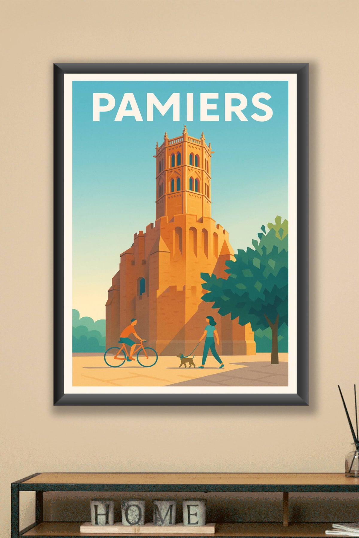Affiche de Pamiers - L'élégance historique au cœur de la ville