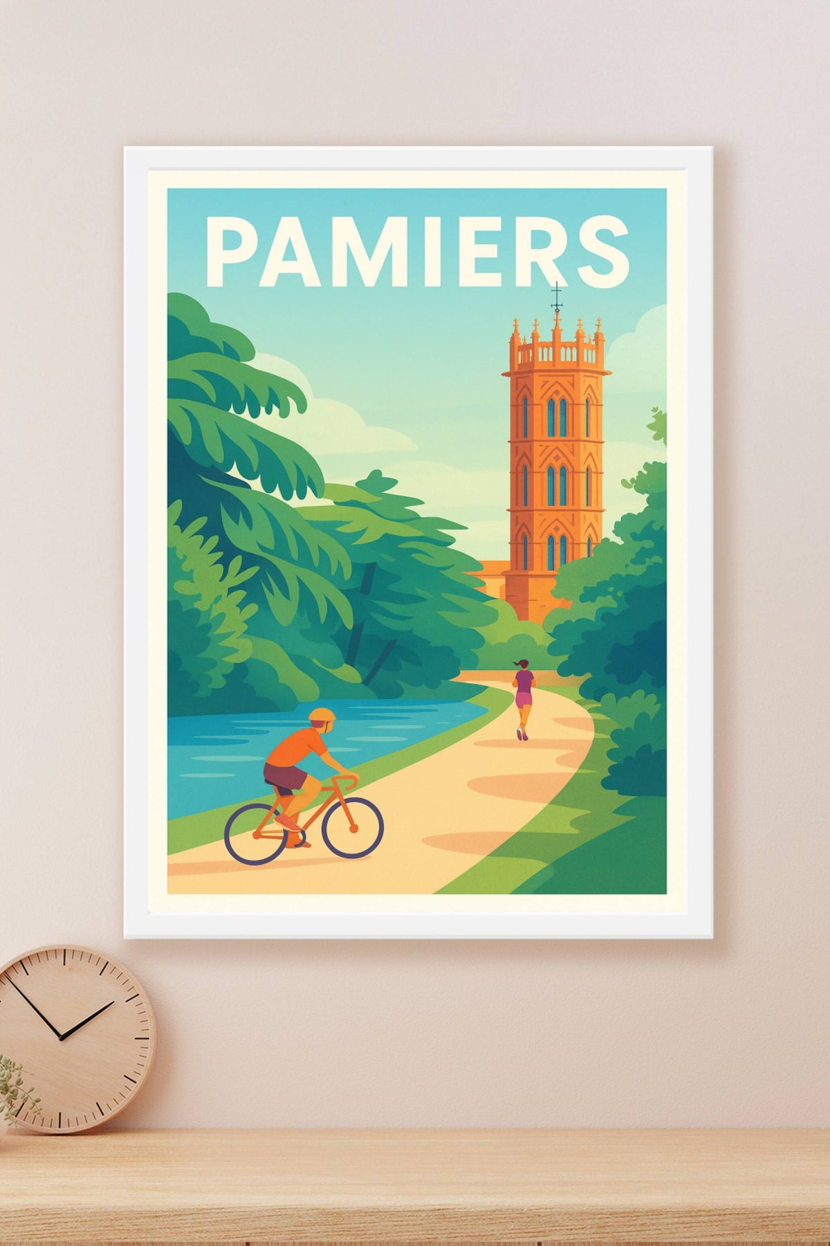 Affiche de Pamiers - Escapade nature et patrimoine occitan