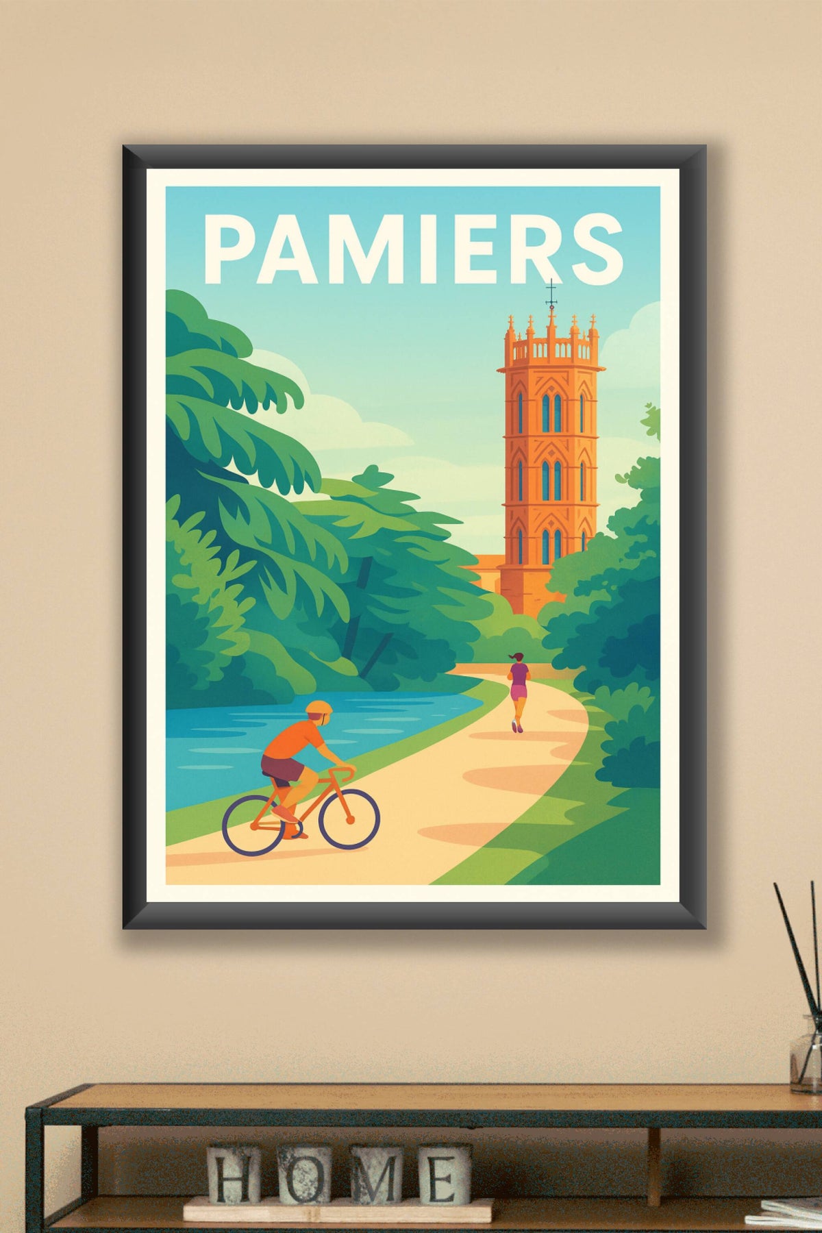 Affiche de Pamiers - Escapade nature et patrimoine occitan