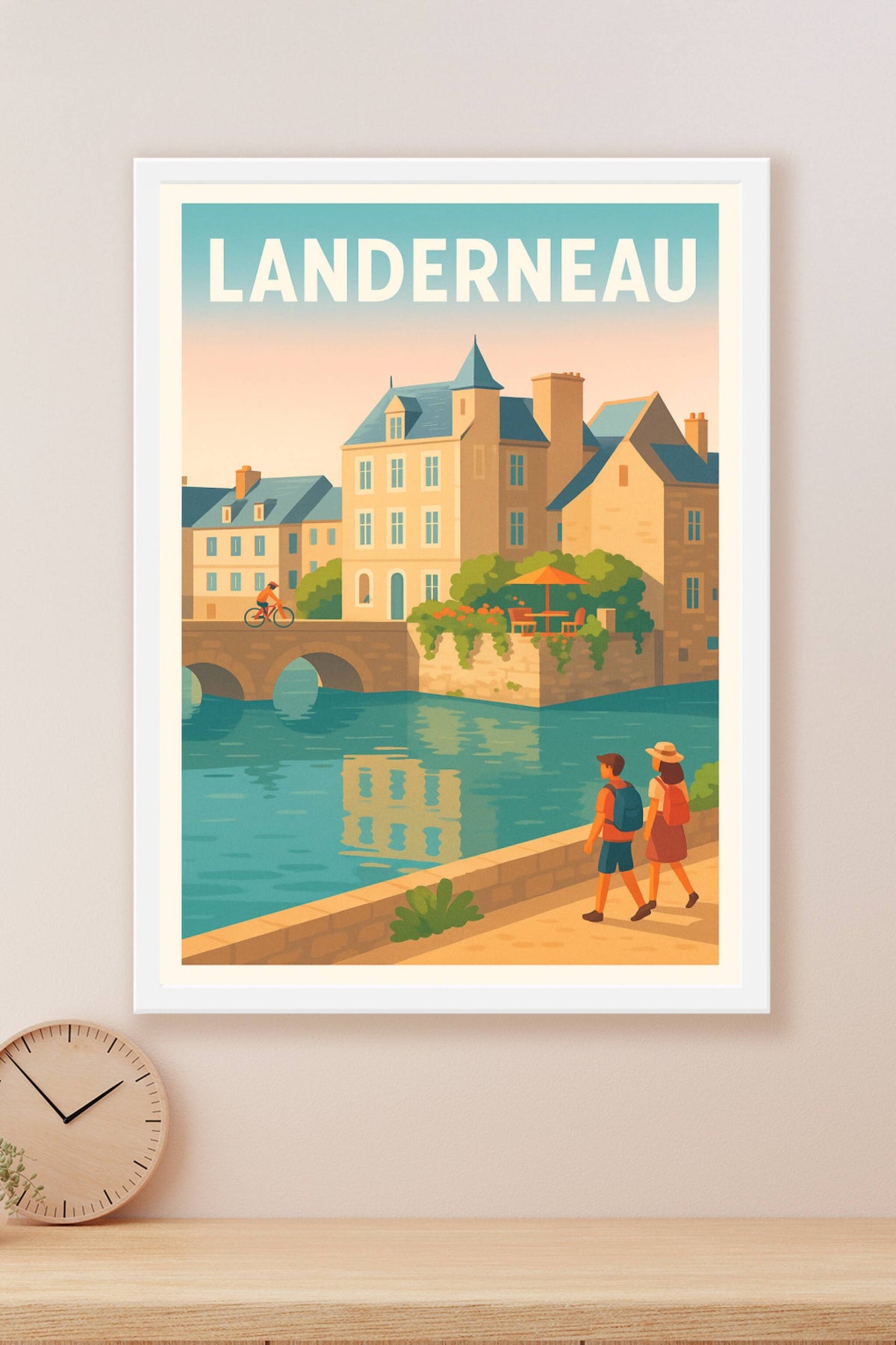 Affiche de Landerneau - Charme et douceur au fil de l'eau