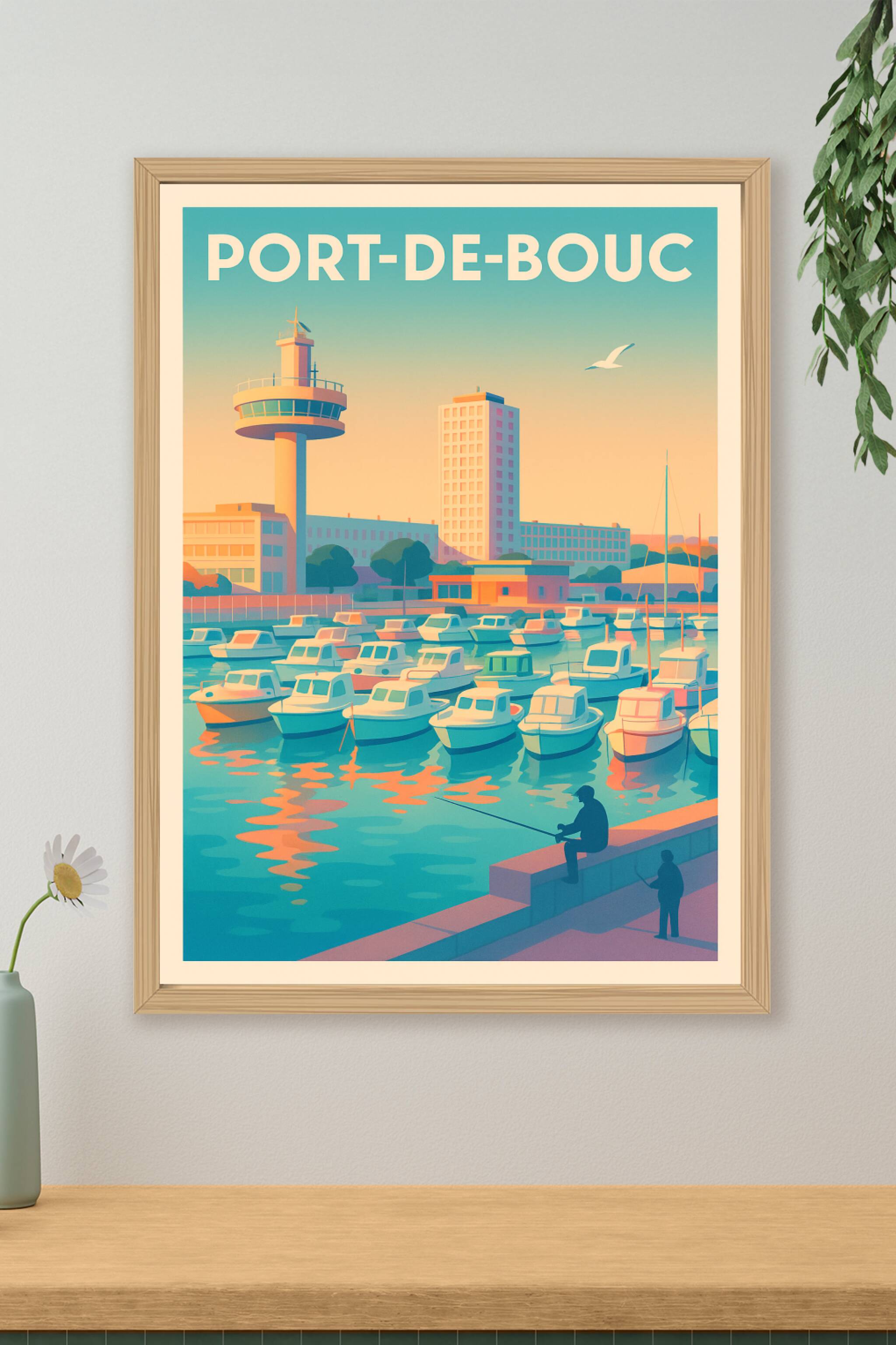 Affiche de Port-de-Bouc - Havre de tranquillité au bord de l'eau
