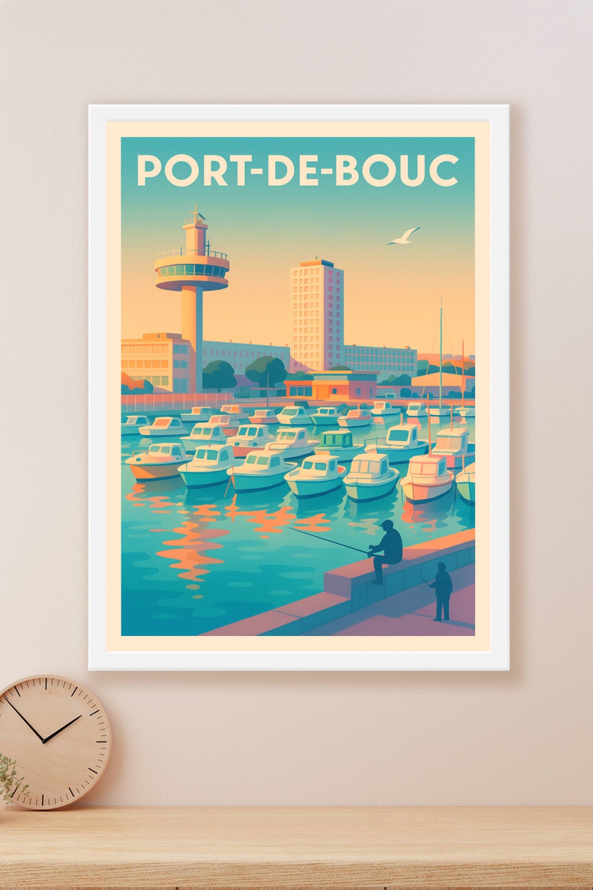 Affiche de Port-de-Bouc - Havre de tranquillité au bord de l'eau