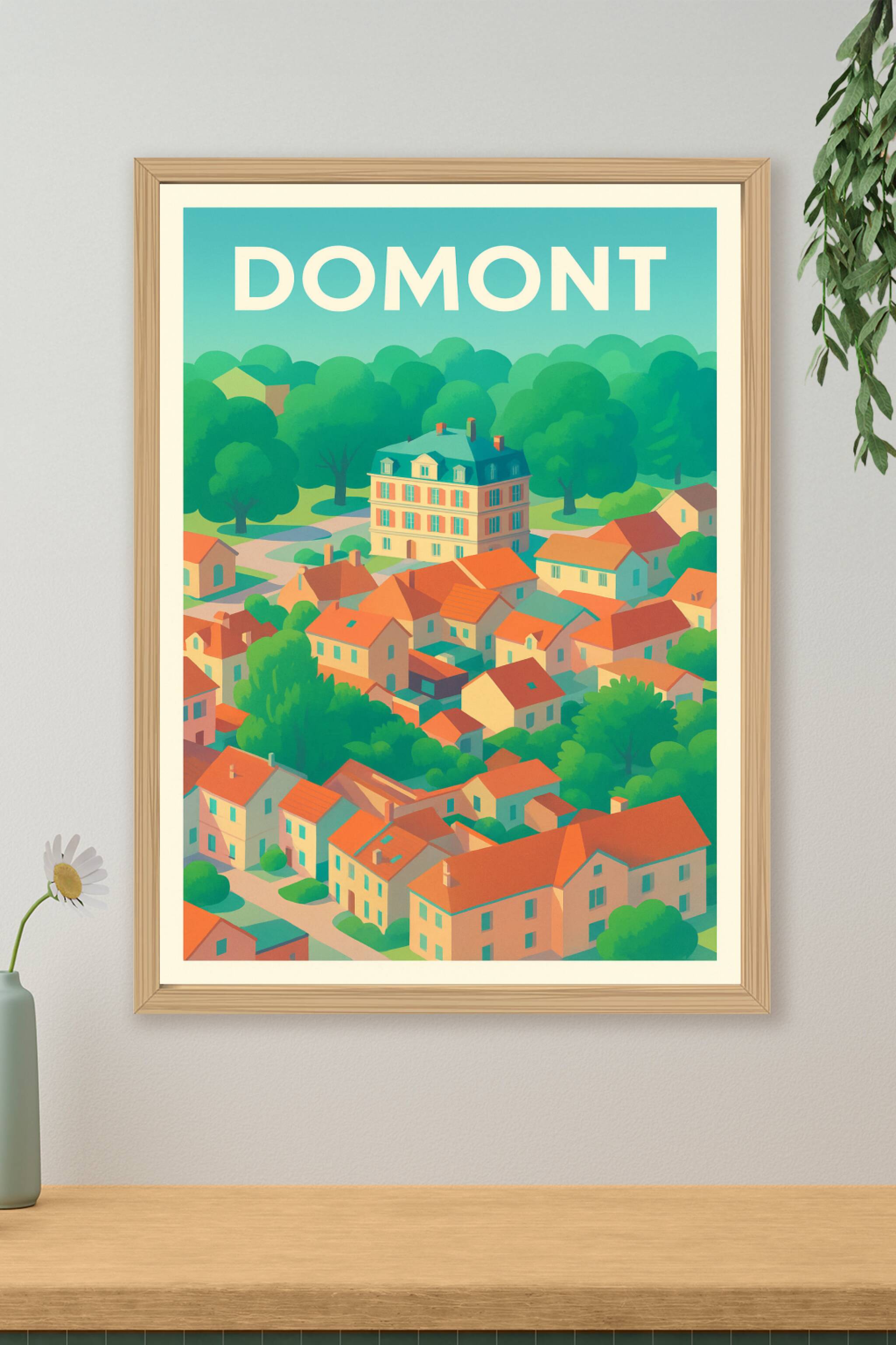 Affiche de Domont - Charme et douceur d'une ville verdoyante