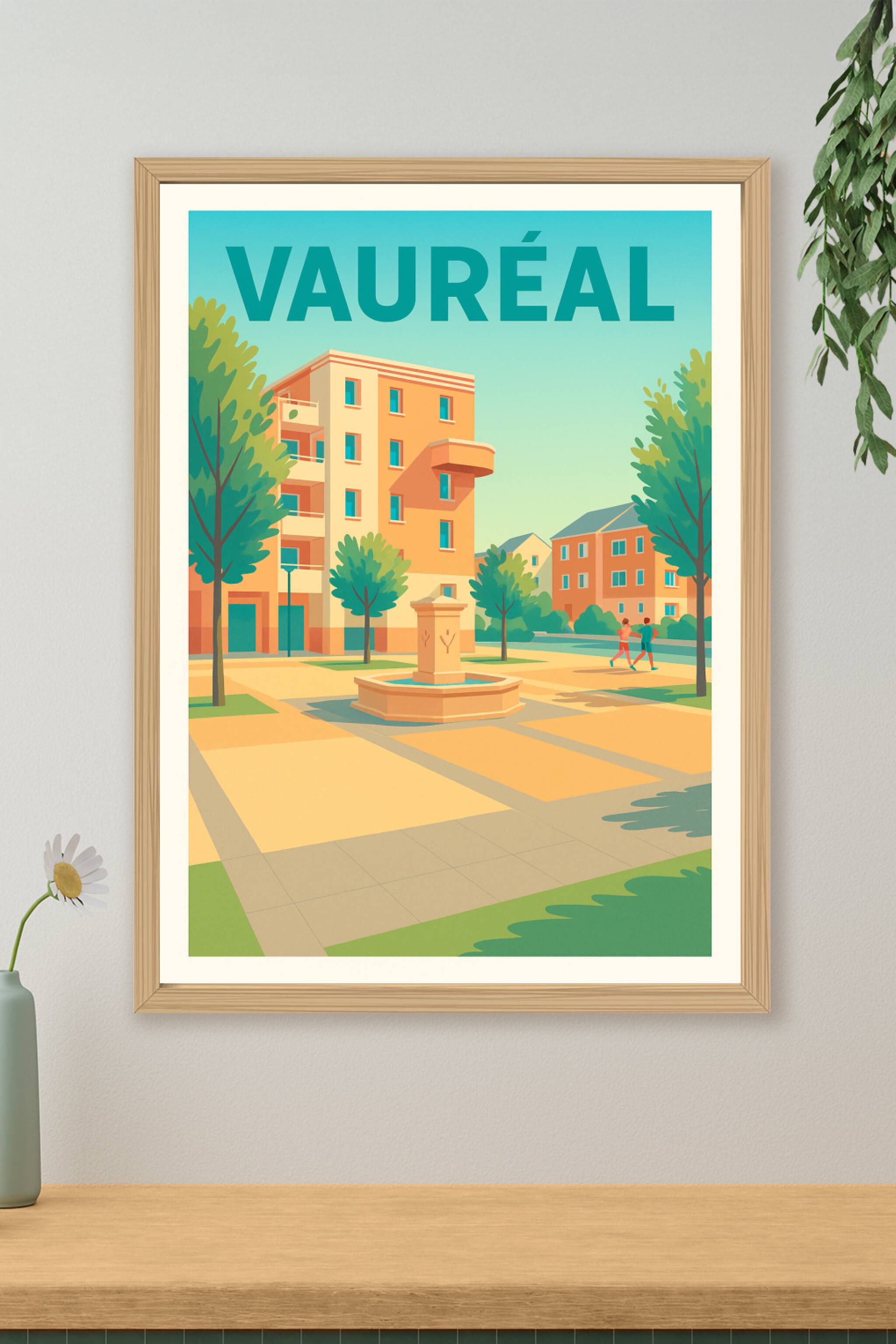 Affiche de Vauréal - L'Esprit Paisible de la Ville Verte