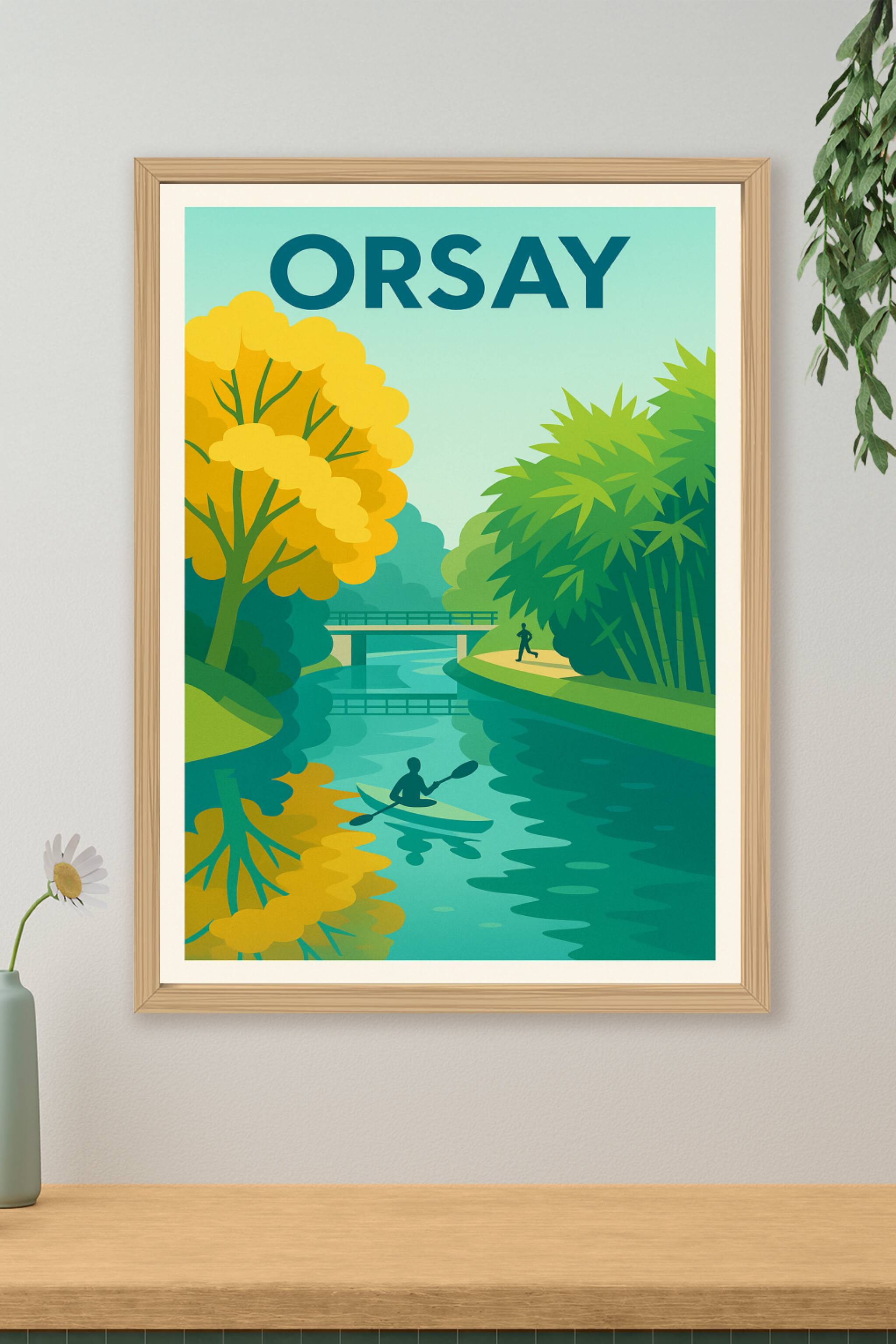 Affiche de Orsay - Nature et loisirs au fil de l'eau