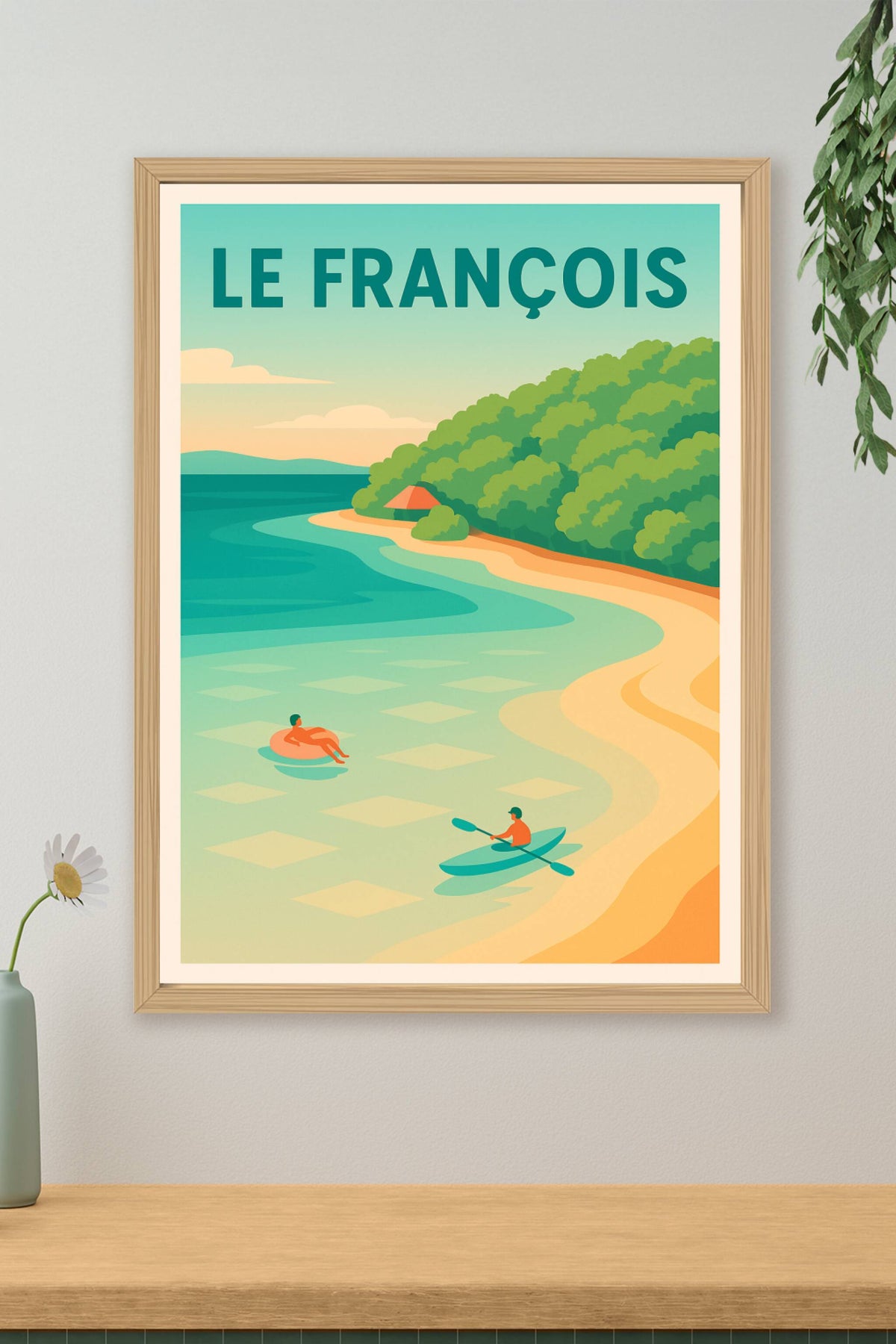 Affiche de Le François - Évasion tropicale au bord de l'eau