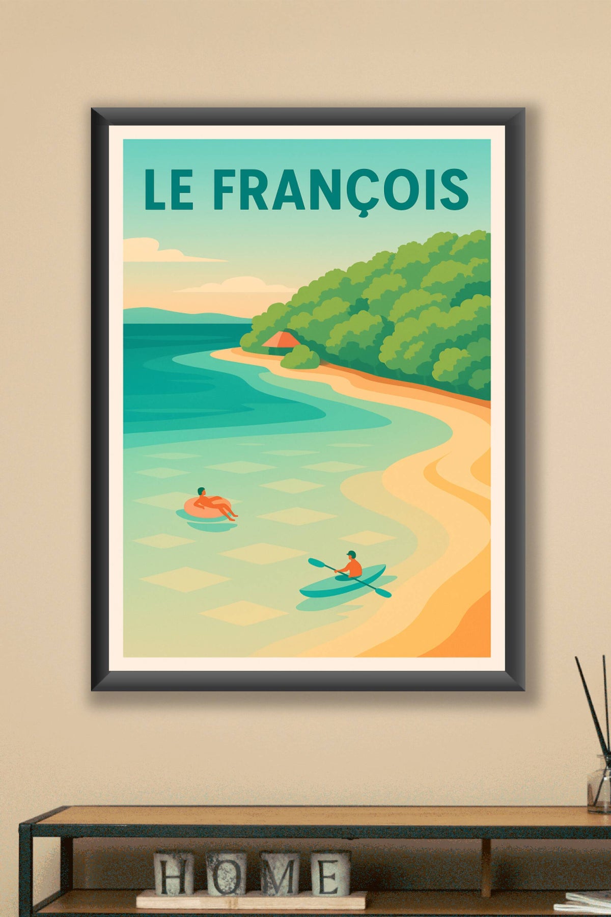 Affiche de Le François - Évasion tropicale au bord de l'eau