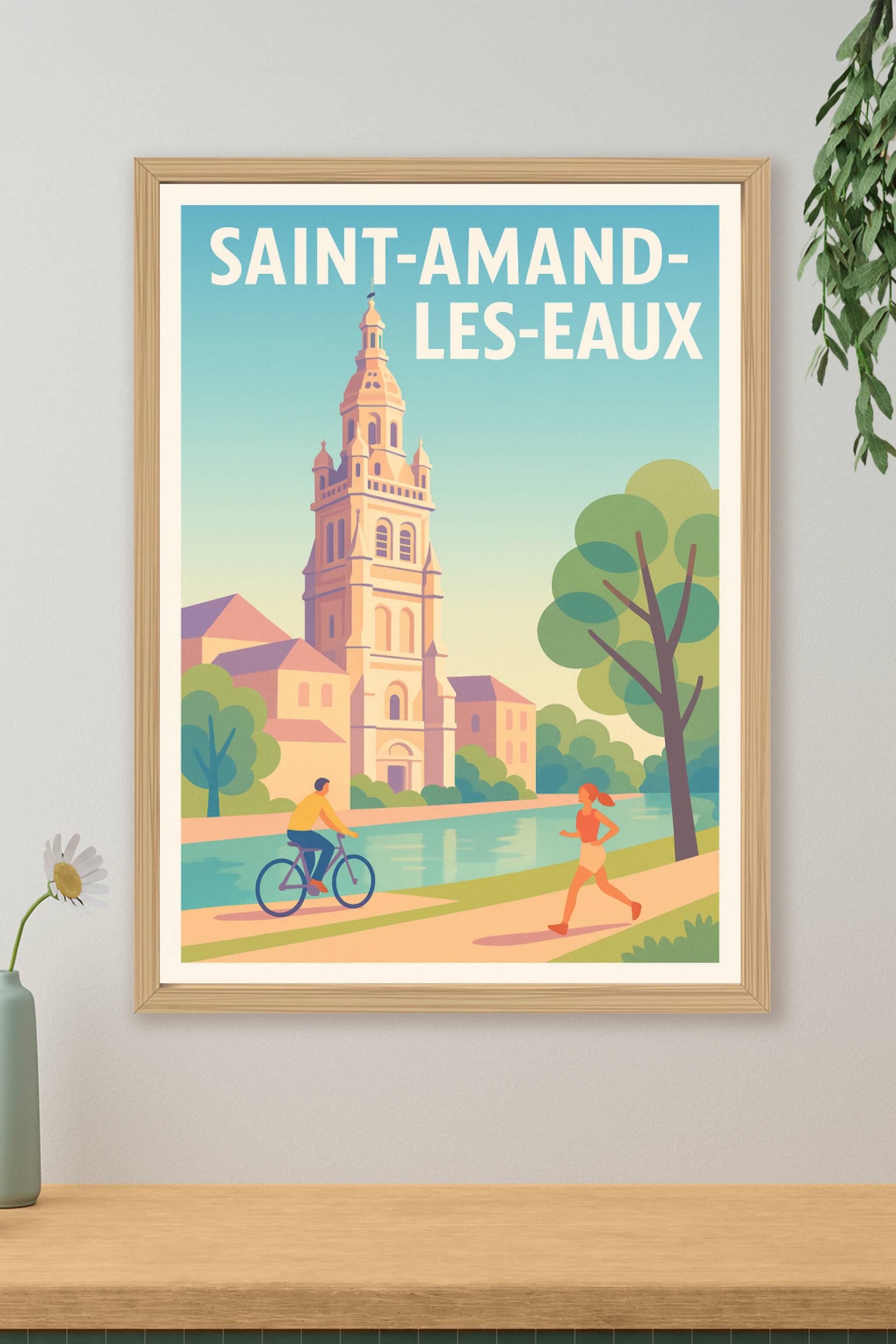 Affiche de Saint-Amand-les-Eaux - Un havre de nature et d'histoire