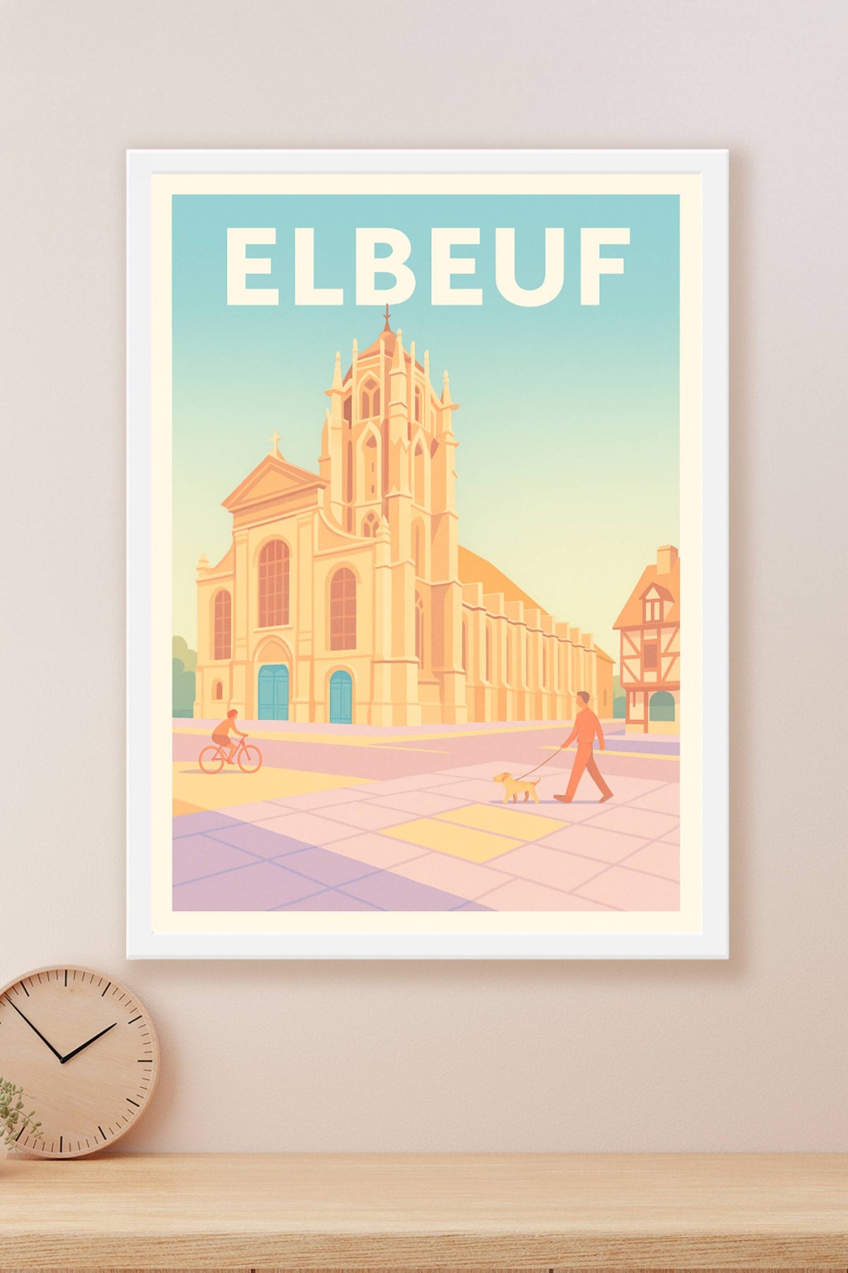 Affiche de Elbeuf - Charme historique et douceur de vivre