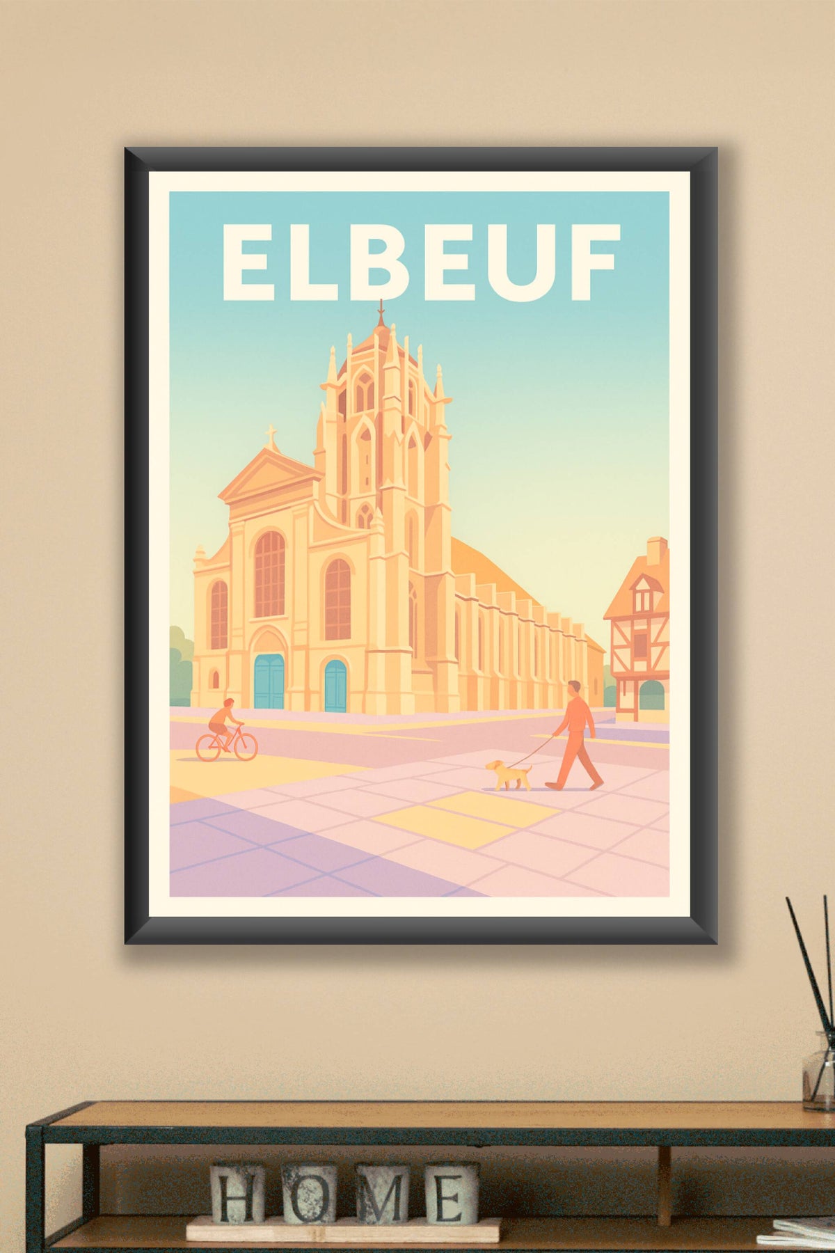 Affiche de Elbeuf - Charme historique et douceur de vivre