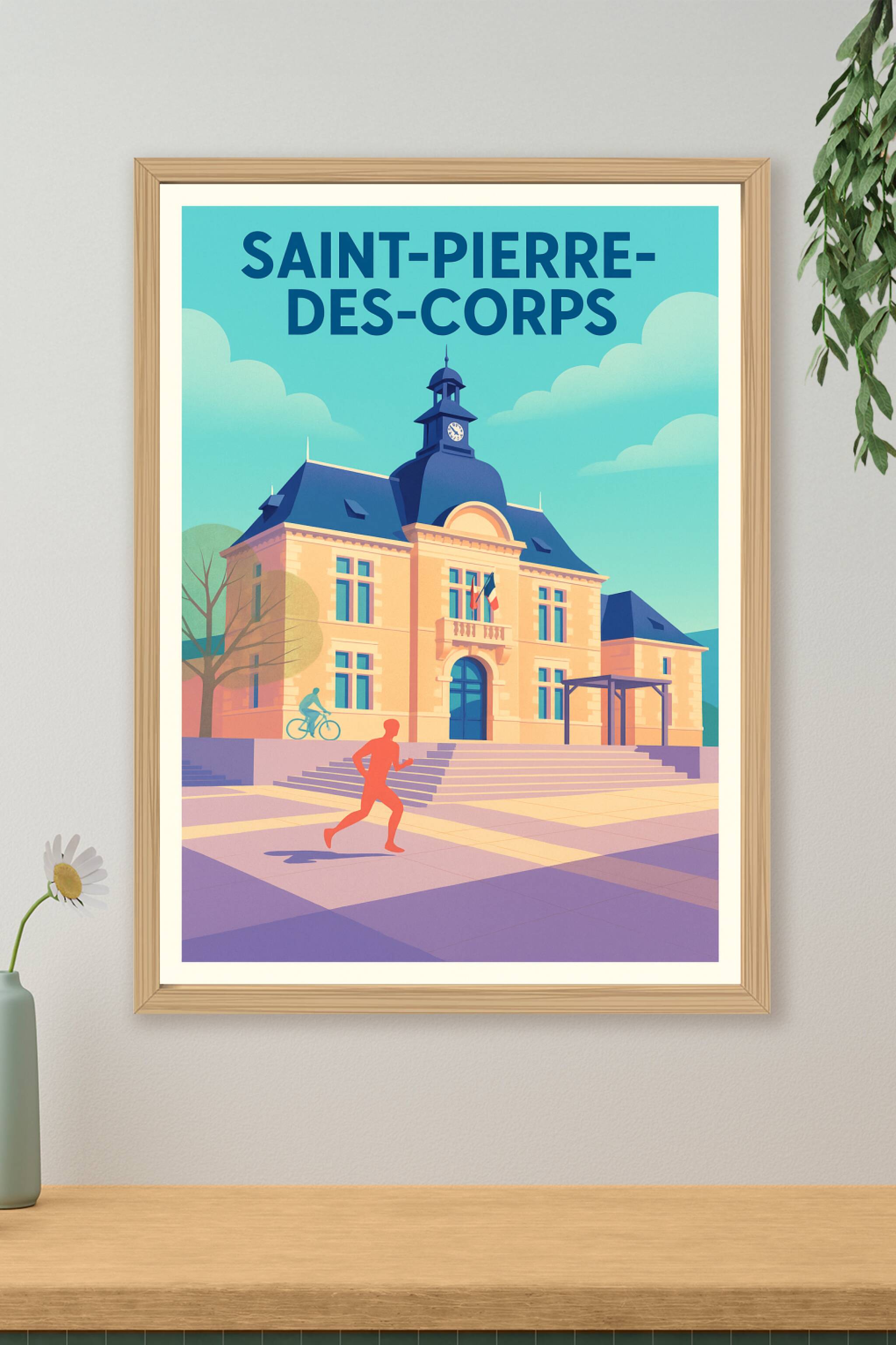 Affiche de Saint-Pierre-des-Corps - L'élégance en mouvement