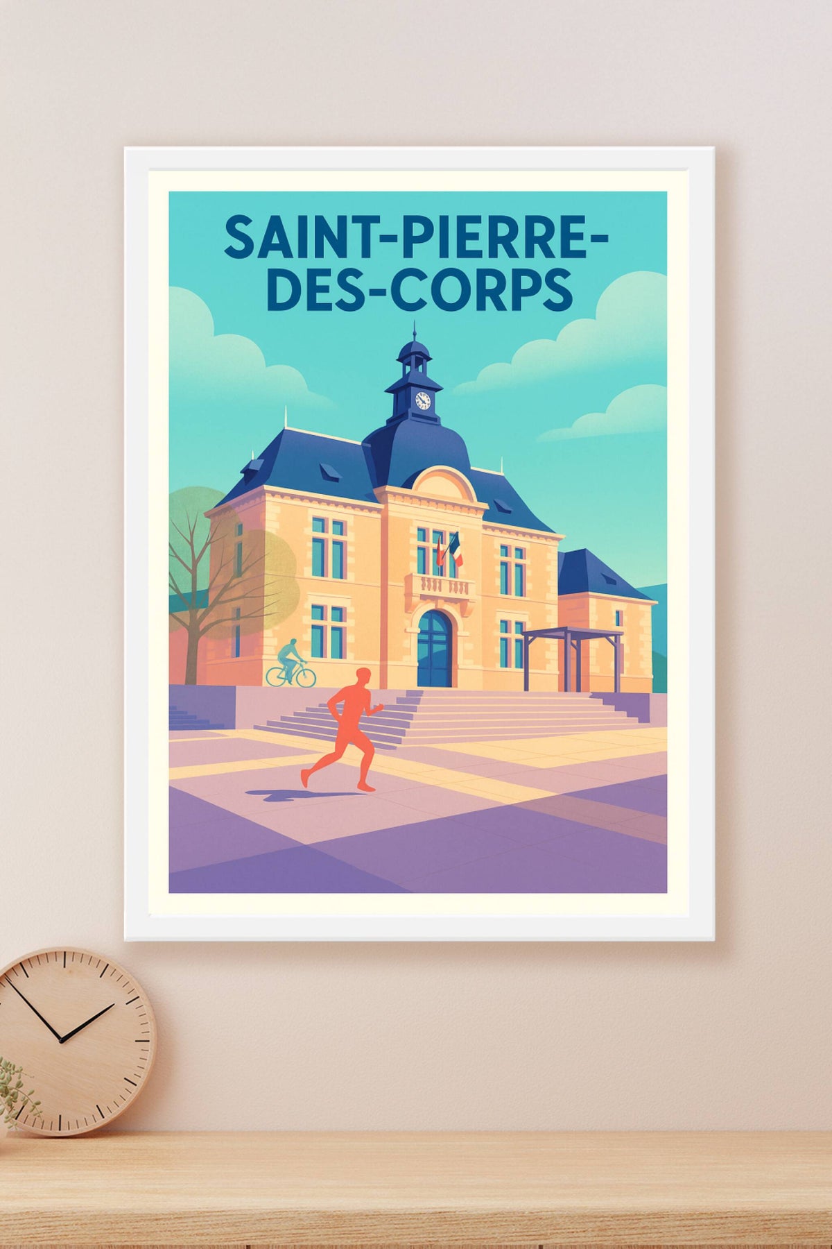 Affiche de Saint-Pierre-des-Corps - L'élégance en mouvement