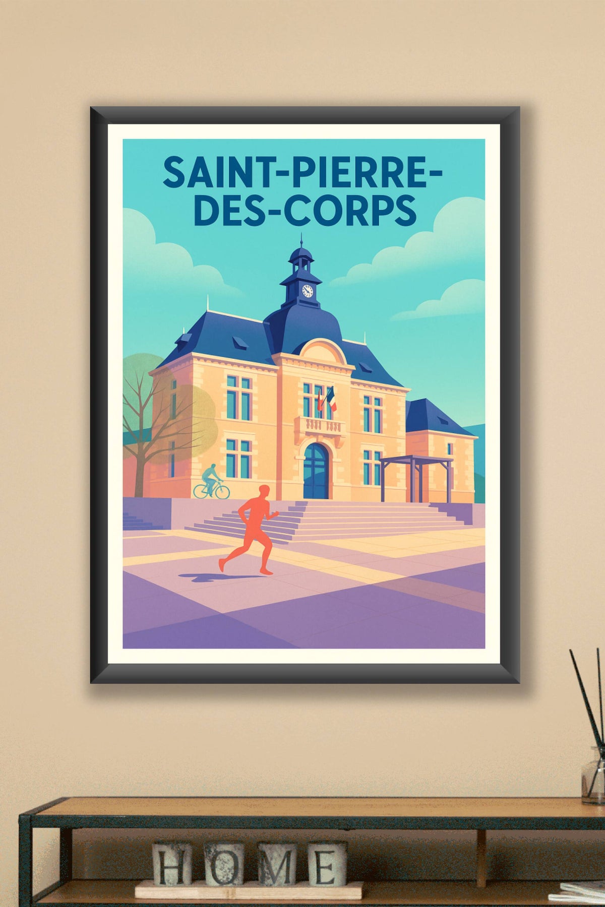 Affiche de Saint-Pierre-des-Corps - L'élégance en mouvement