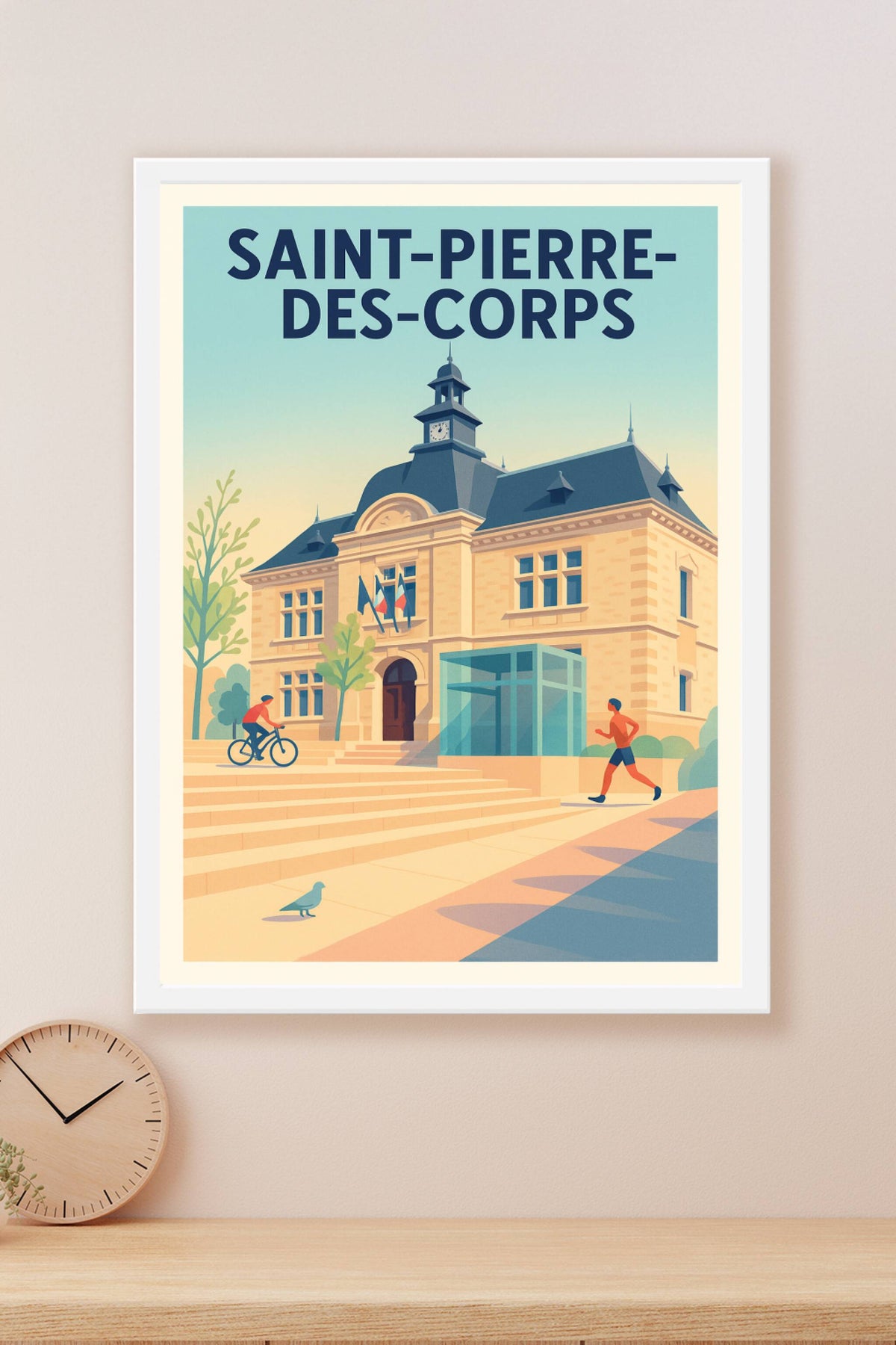 Affiche de Saint-Pierre-des-Corps - L'élégance d'une ville en mouvement