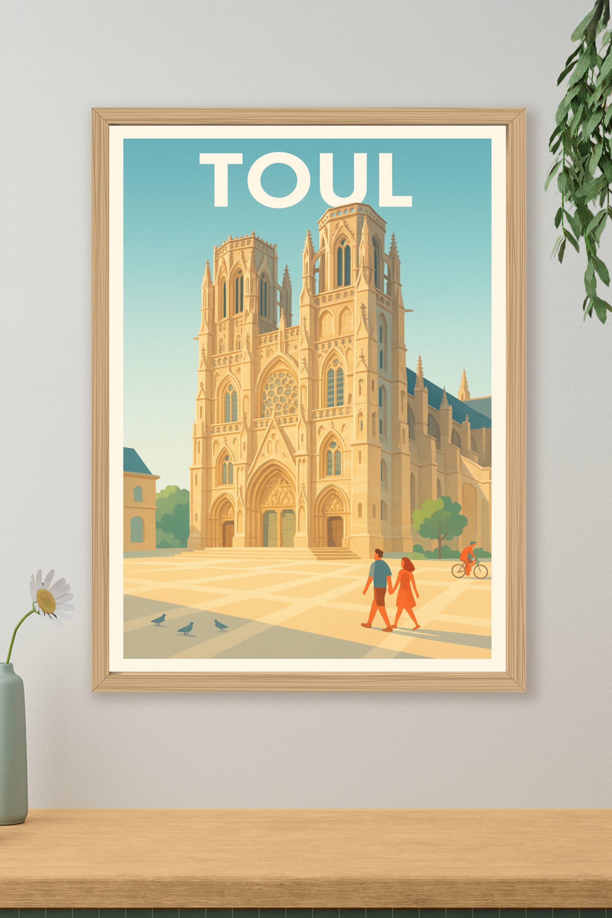 Affiche de Toul - L'élégance gothique au cœur de la ville