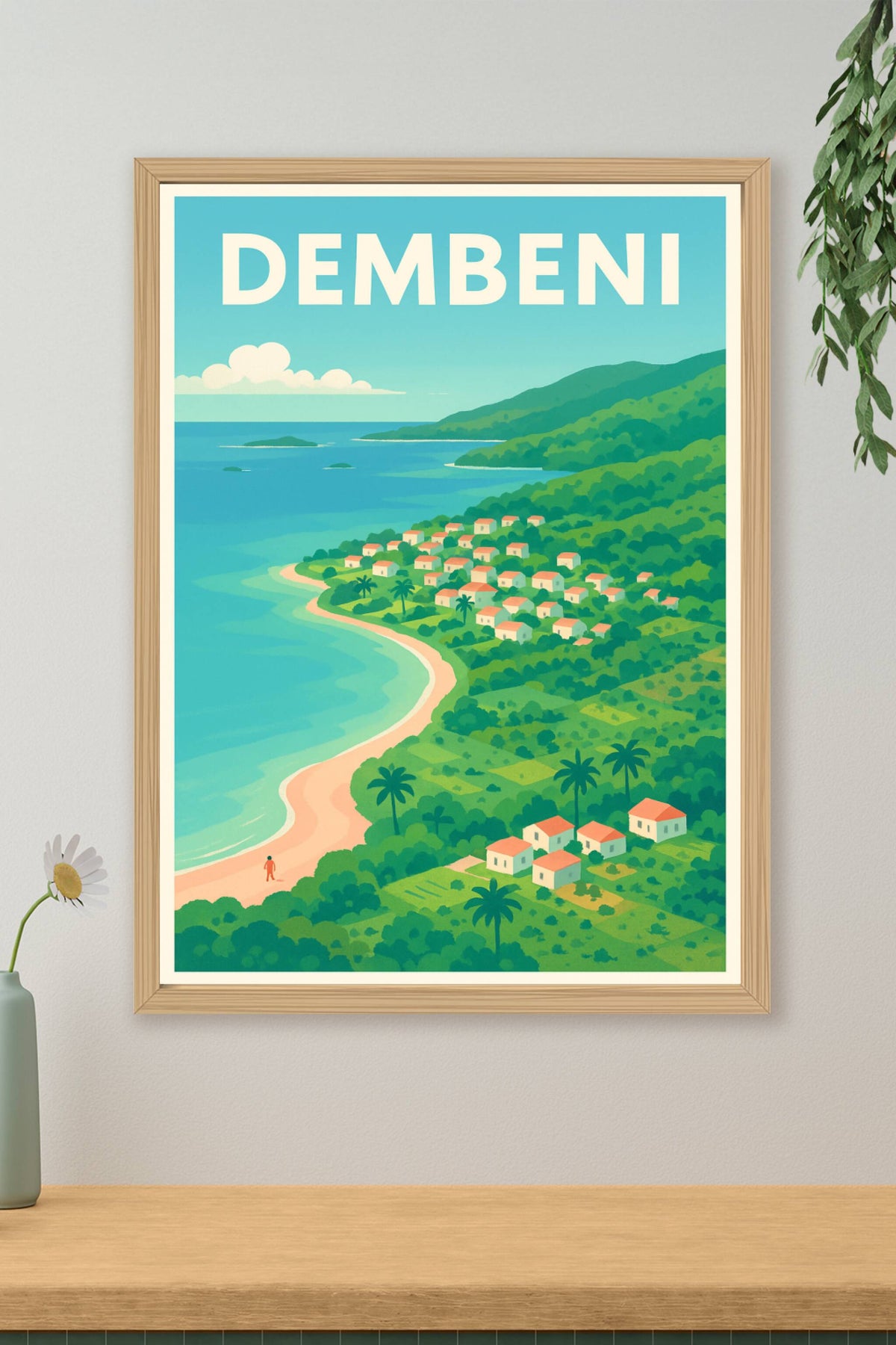 Affiche de Dembeni - Charme tropical et douceur de la côte