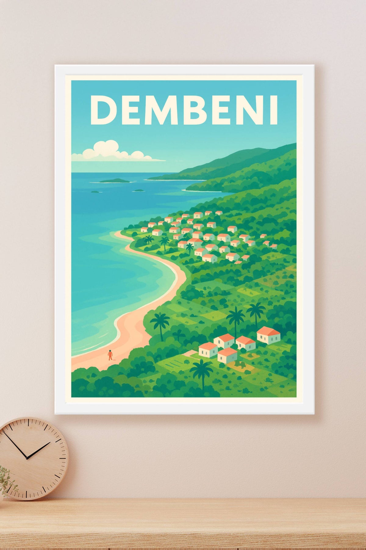 Affiche de Dembeni - Charme tropical et douceur de la côte