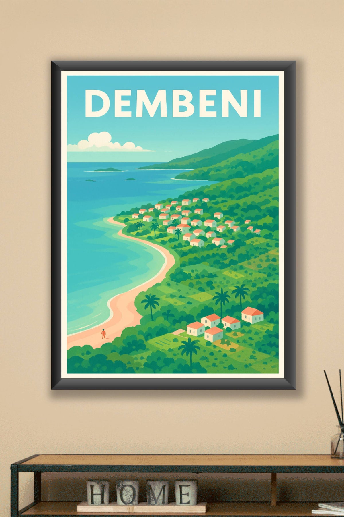 Affiche de Dembeni - Charme tropical et douceur de la côte