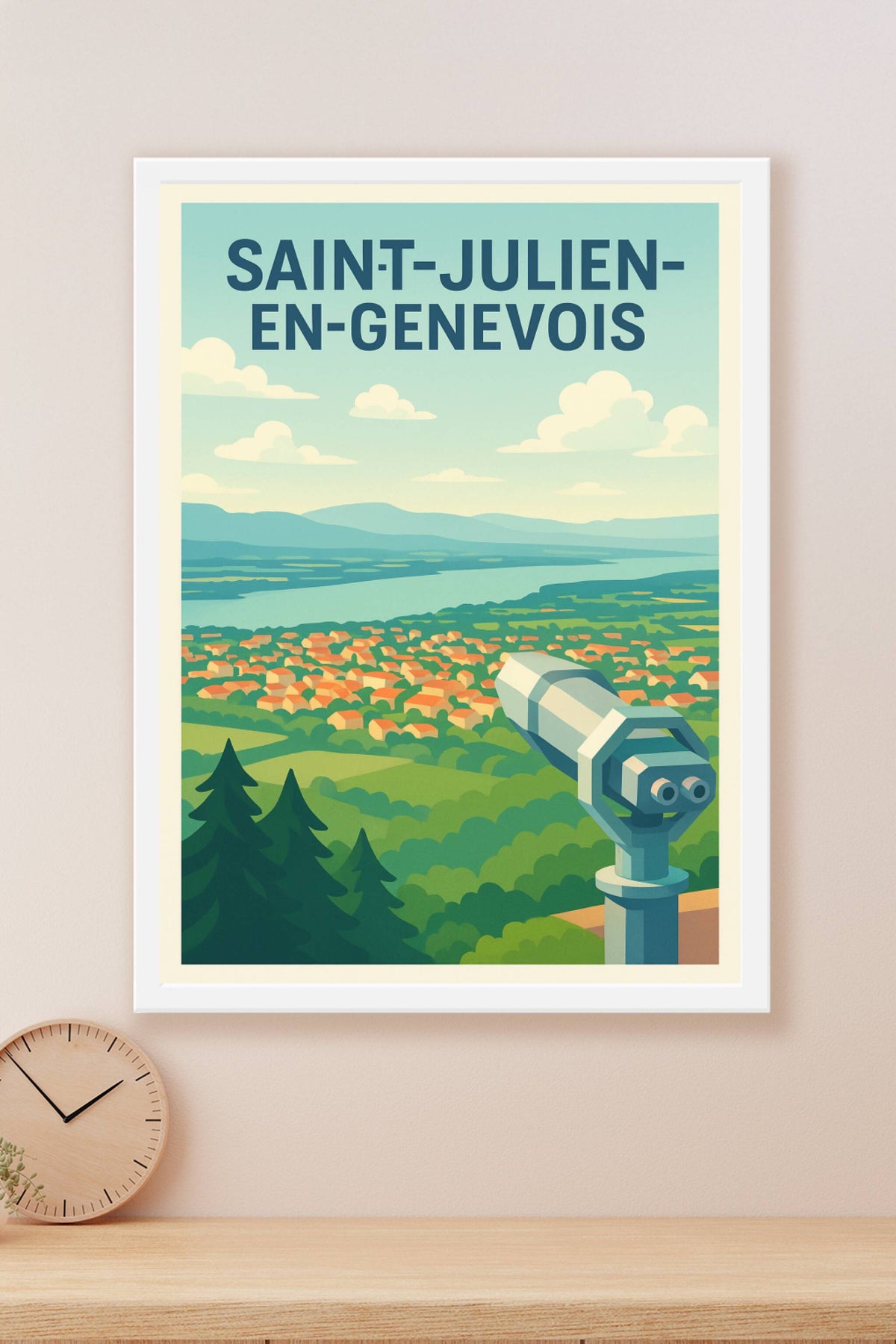 Affiche de Saint-Julien-en-Genevois - Vue Panoramique et Découverte