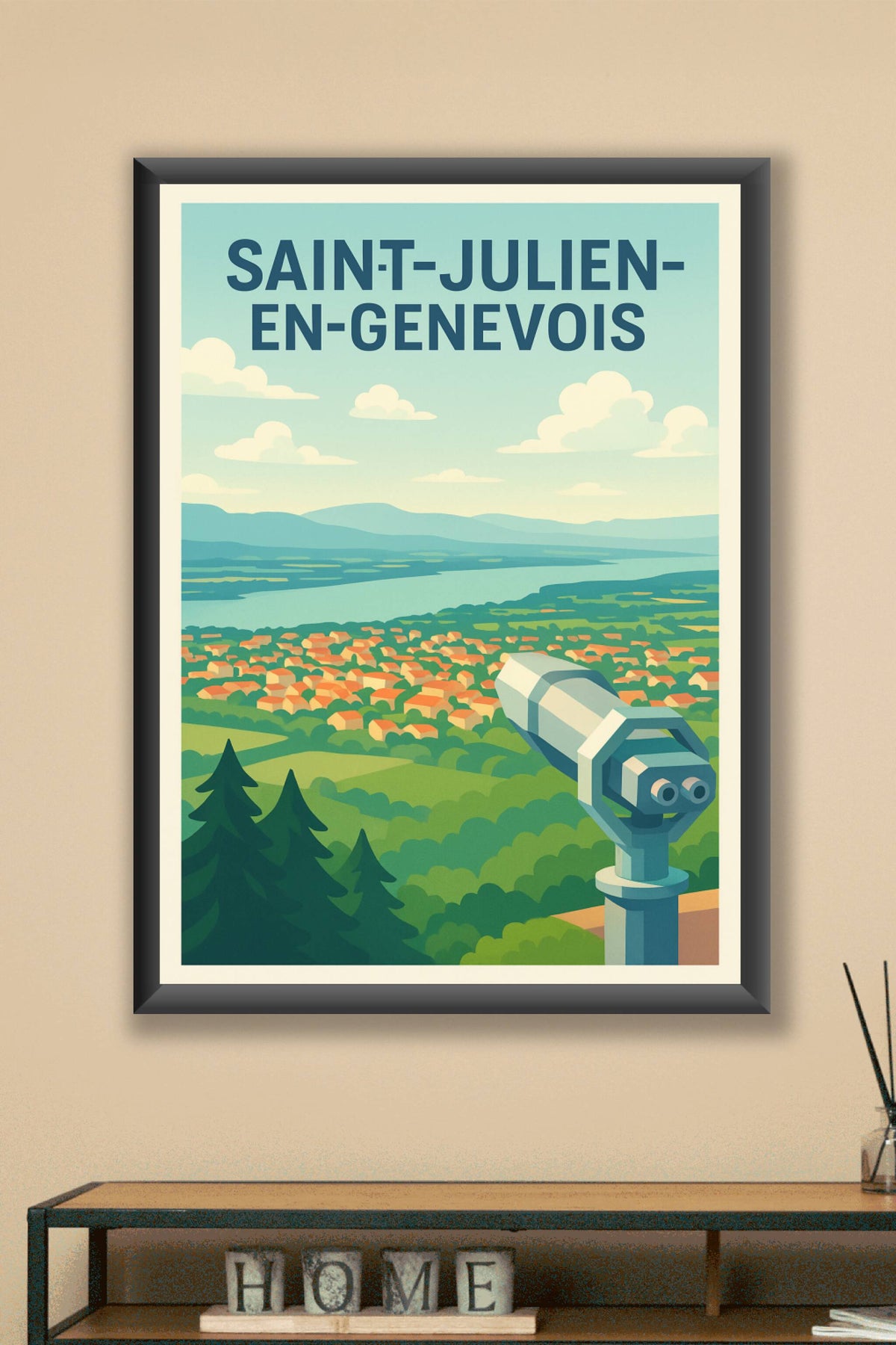 Affiche de Saint-Julien-en-Genevois - Vue Panoramique et Découverte
