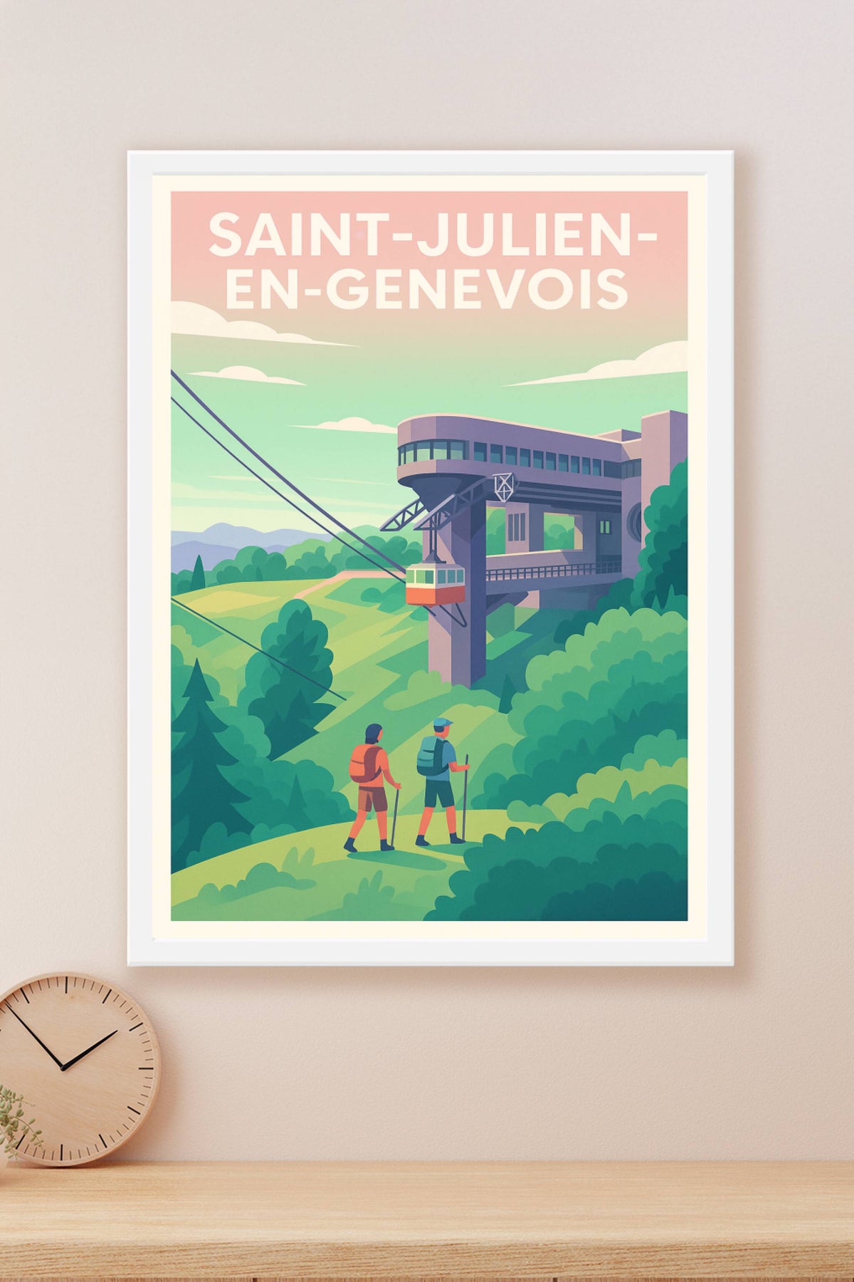 Affiche de Saint-Julien-en-Genevois - Évasion et Nature en Téléphérique