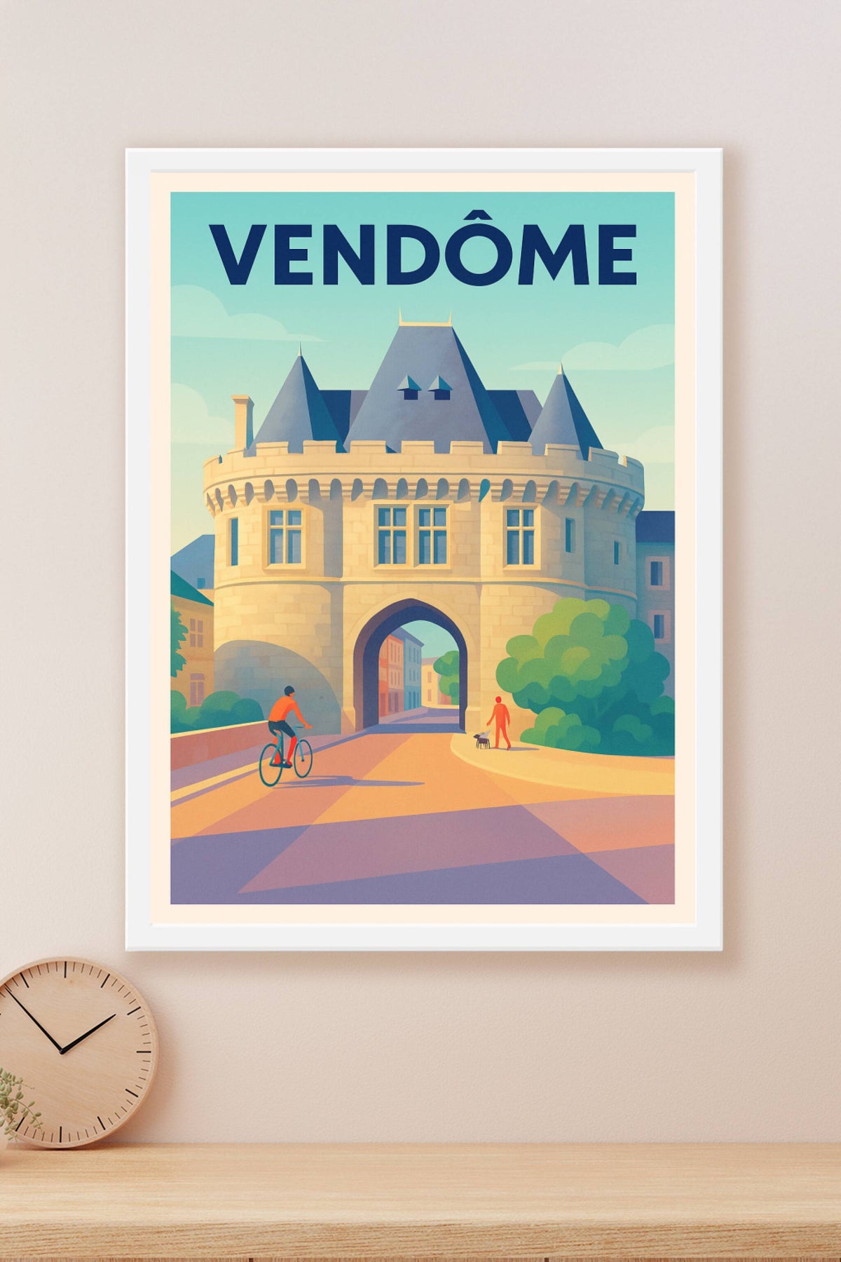 Affiche de Vendôme - Porte majestueuse et ambiance lumineuse