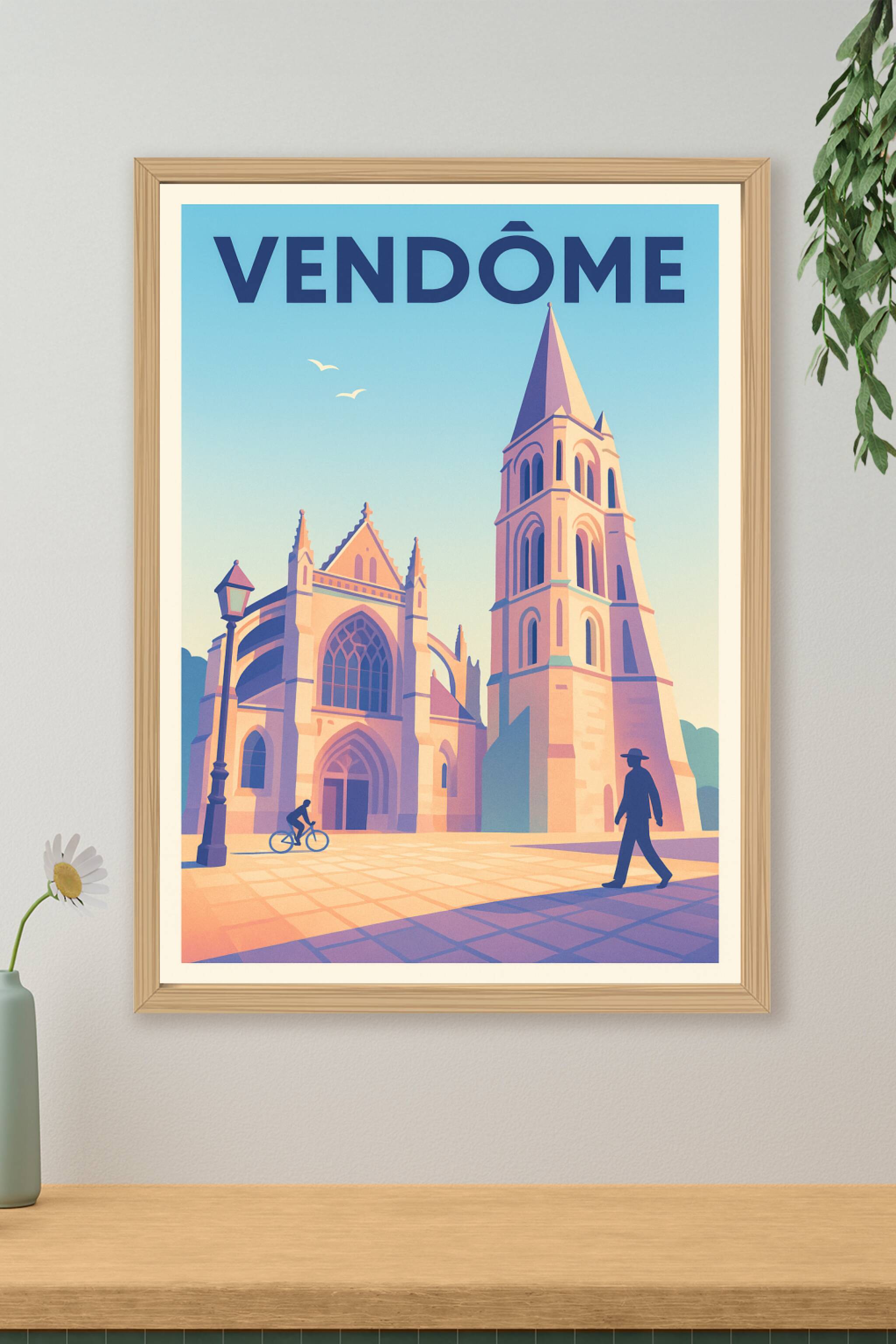Affiche de Vendôme - Charme historique au cœur de la ville