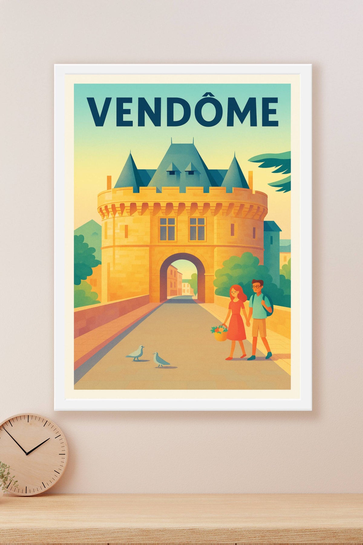 Affiche de Vendôme - Charme médiéval et douceur de vivre