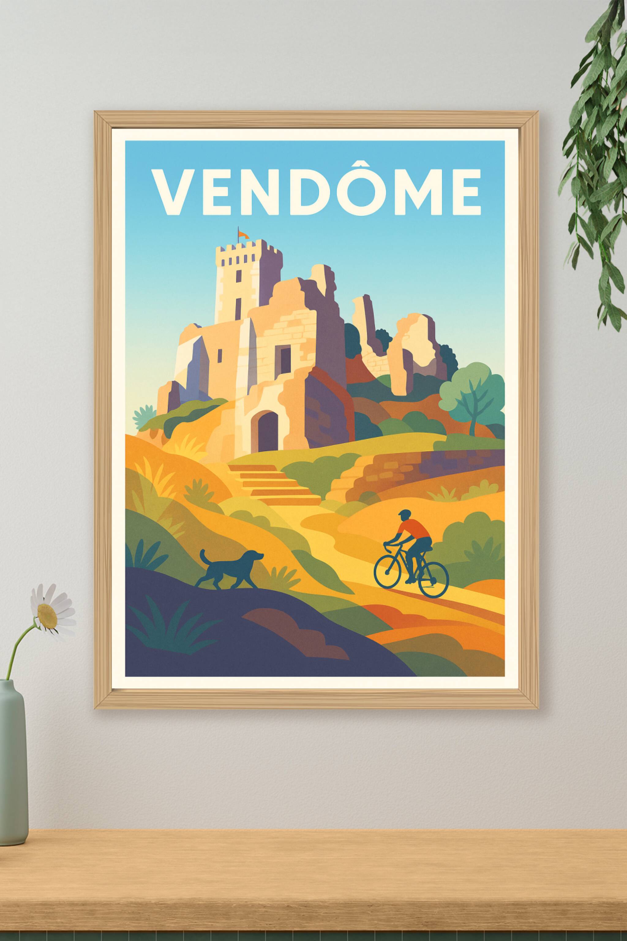 Affiche de Vendôme - Escapade historique et nature