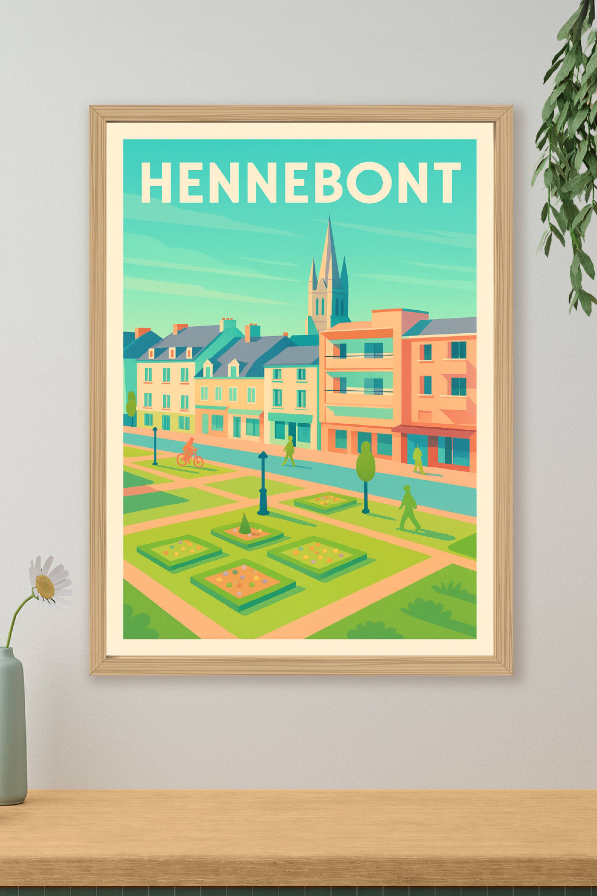 Affiche de Hennebont - Charme paisible au cœur de la ville