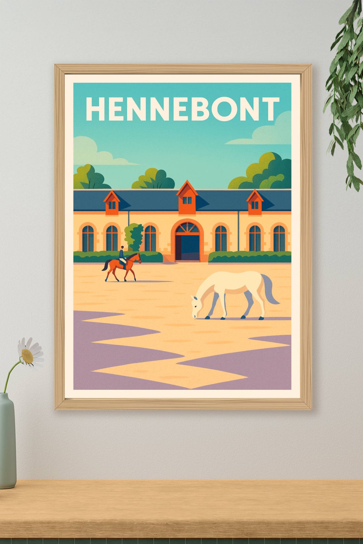 Affiche de Hennebont - Charme équestre et patrimoine breton