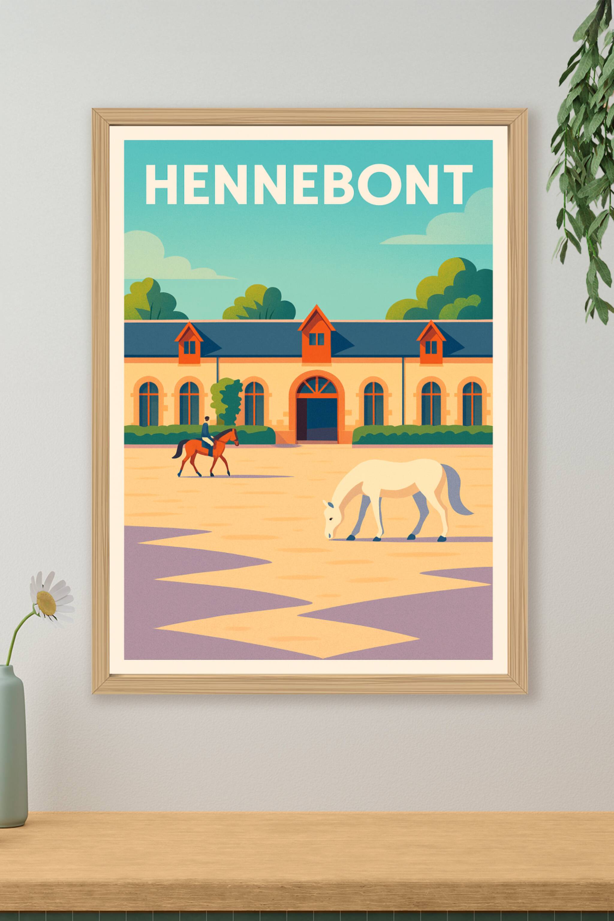 Affiche de Hennebont - Charme équestre et patrimoine breton