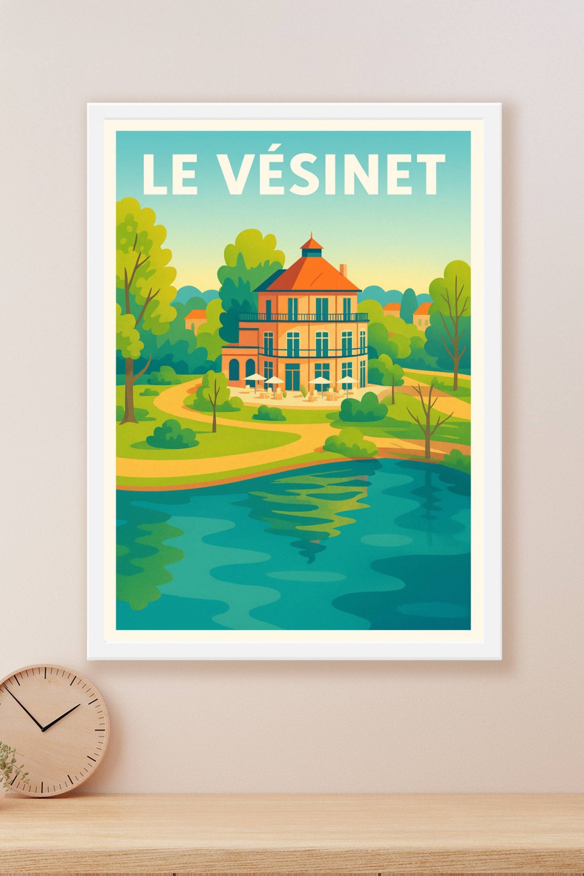 Affiche de Le Vésinet - Élégance et Sérénité au Bord de l'Eau
