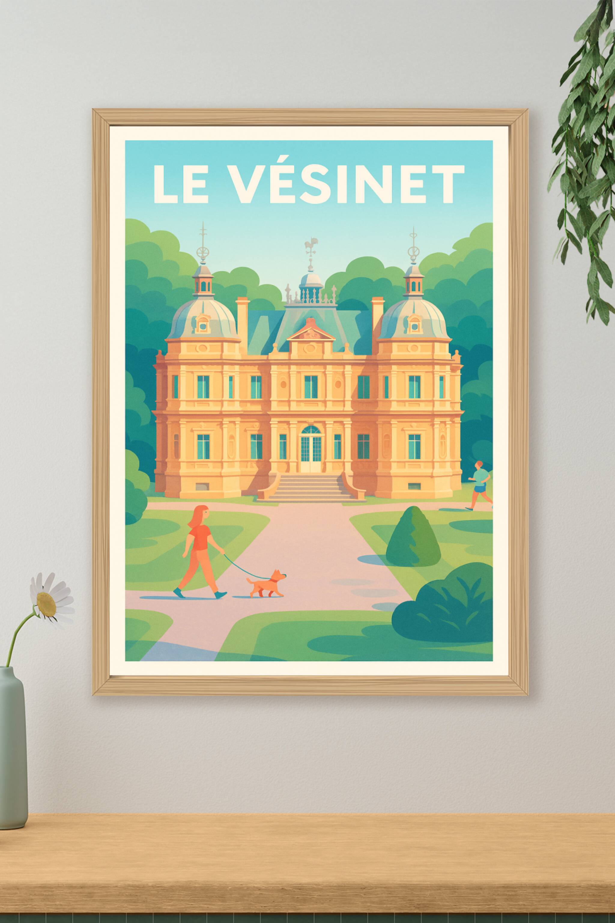 Affiche de Le Vésinet - Élégance et Sérénité au cœur du parc